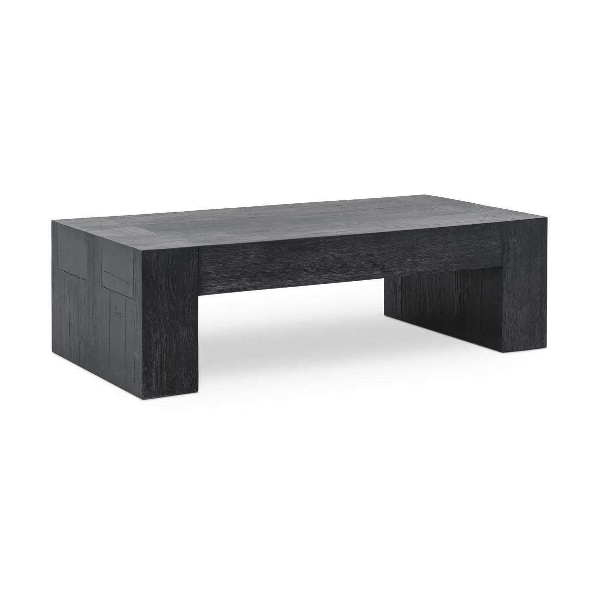 Bristow 60" Oak Rectangle Coffee Table - Aged Black