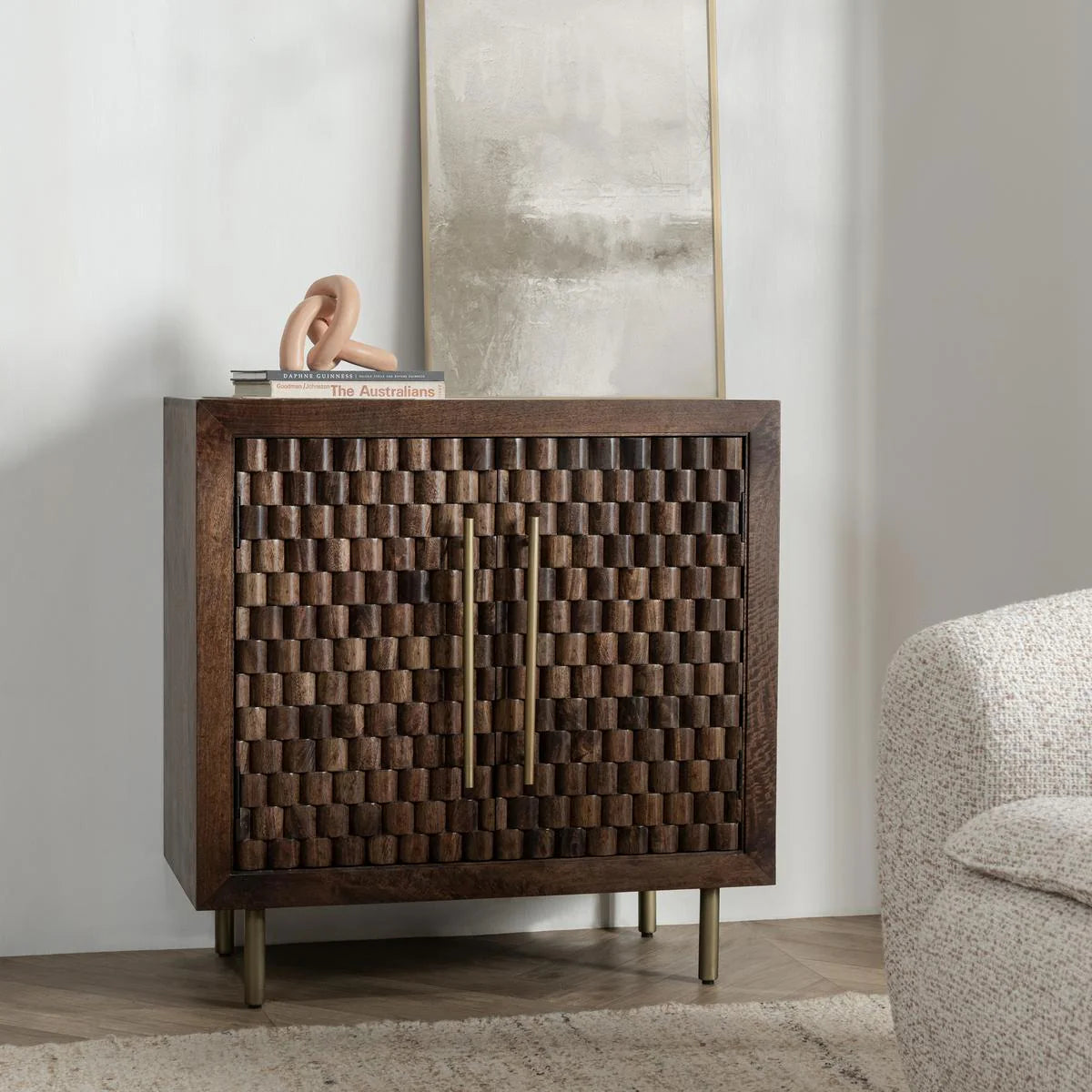 Amaya 36" 2 Door Cabinet - Bark