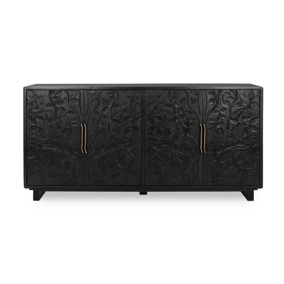 Athens 78" 4 Door Sideboard - Black