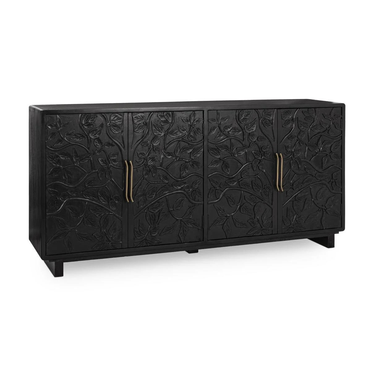Athens 78" 4 Door Sideboard - Black