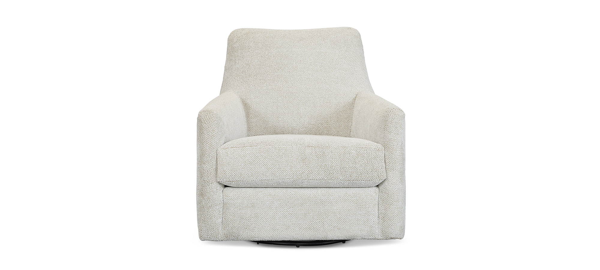 Willow 34" Quick Ship Swivel Glider Chair - Crypton Natural Linen