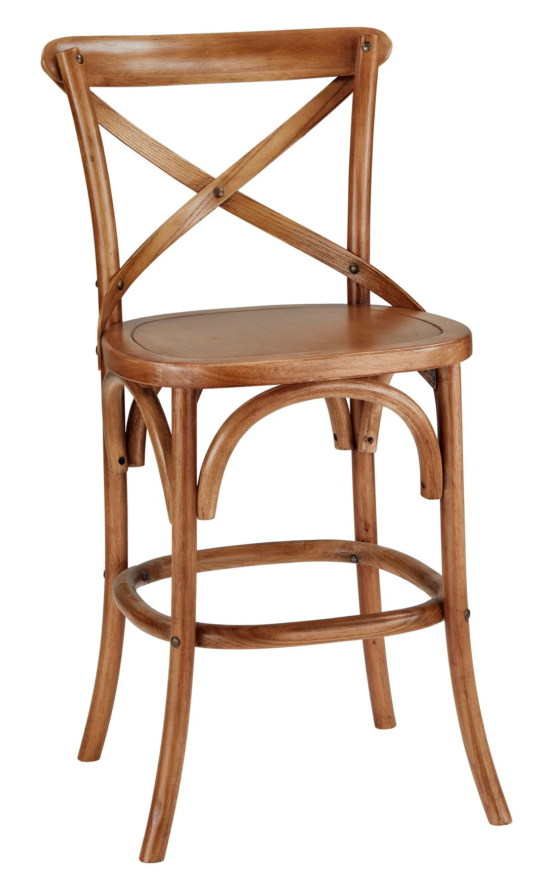 Barnett X-Back Counter Stool - Pecan