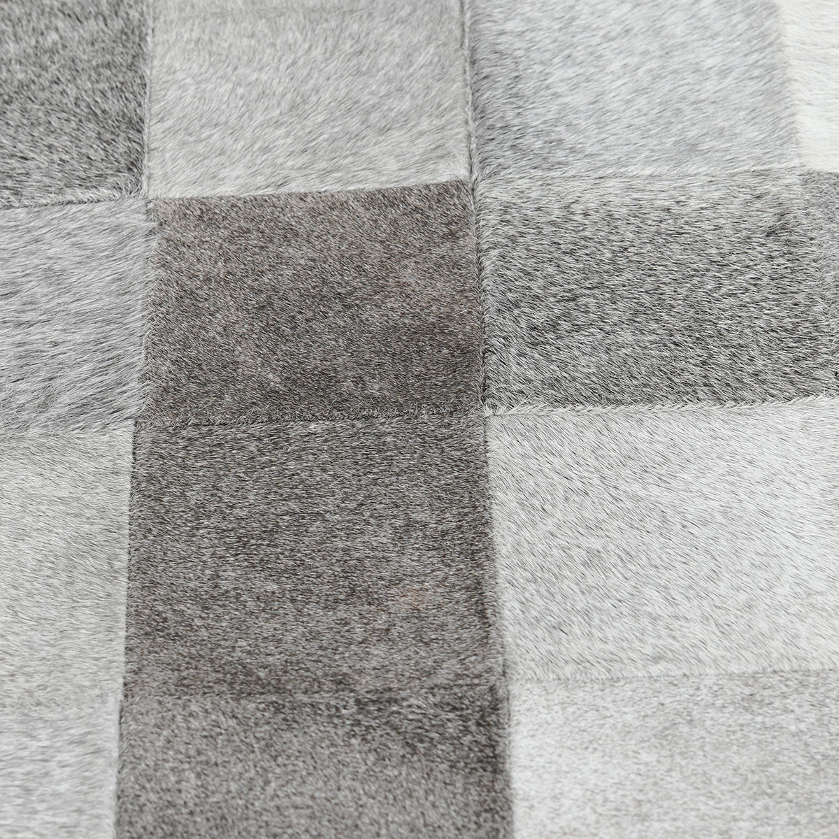 Kenna 28" Hair on Hide Leather Bench - Sparrow Gray