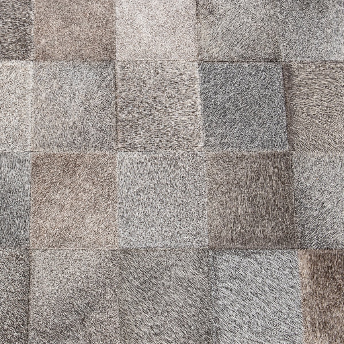 Kenna 60" Hair on Hide Leather Bench - Sparrow Gray