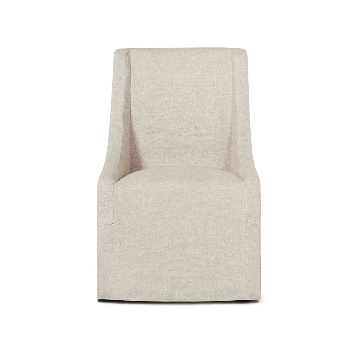 Bailey Slope Arm Rolling Dining Chair - Oatmeal