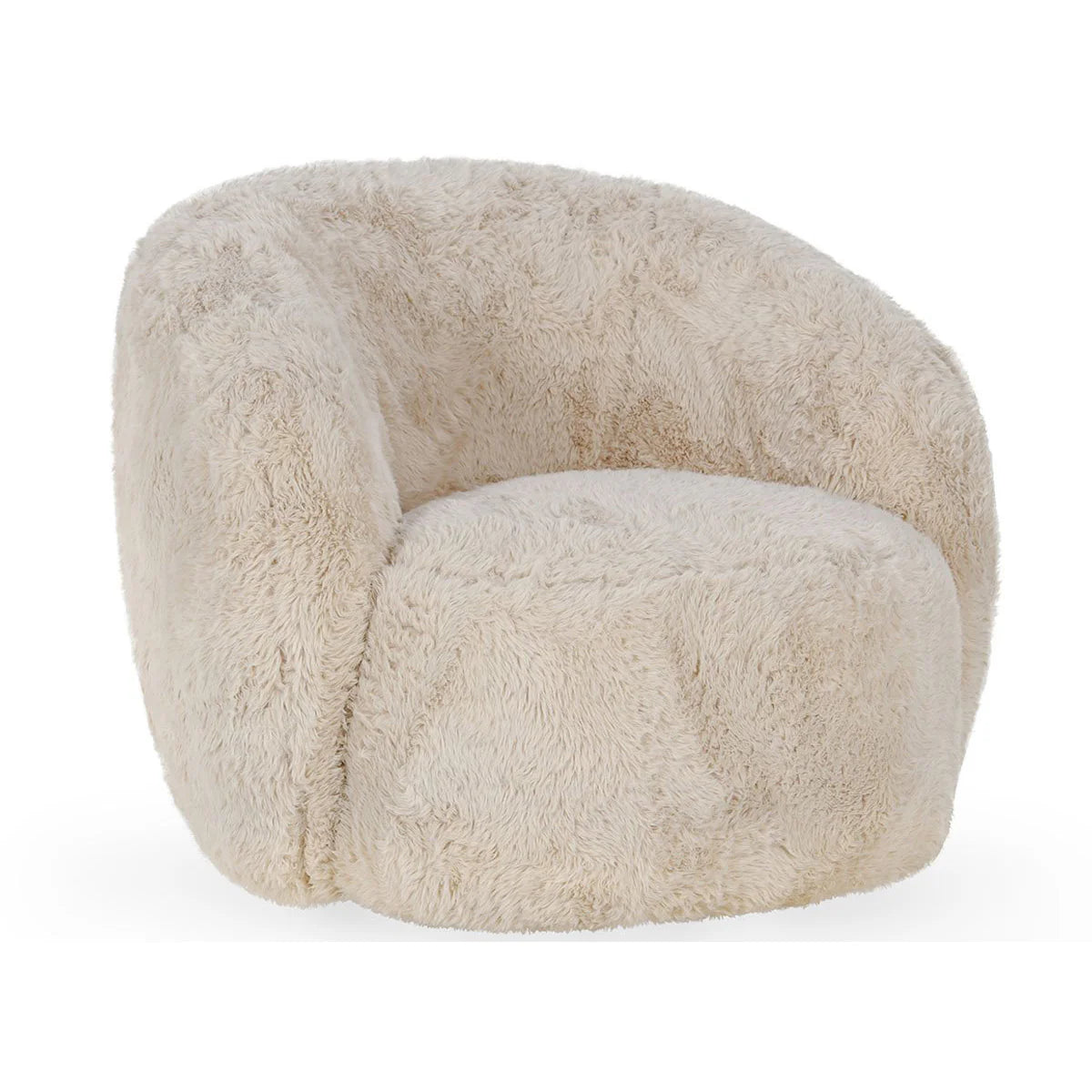 Adair 36" Plush Swivel Chair - Sand