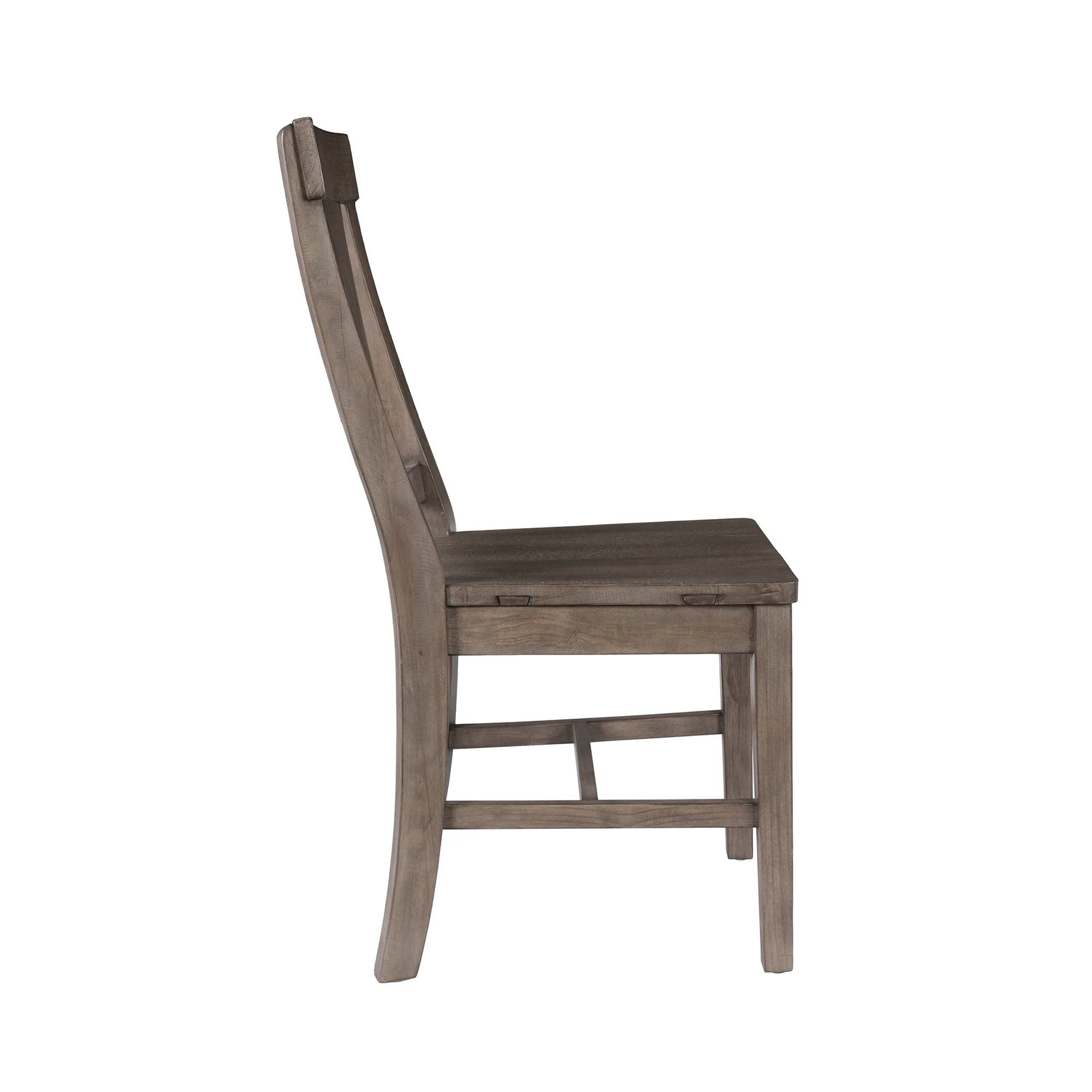 Modesto Reclaimed Pine Dining Chair - Charcoal Wash