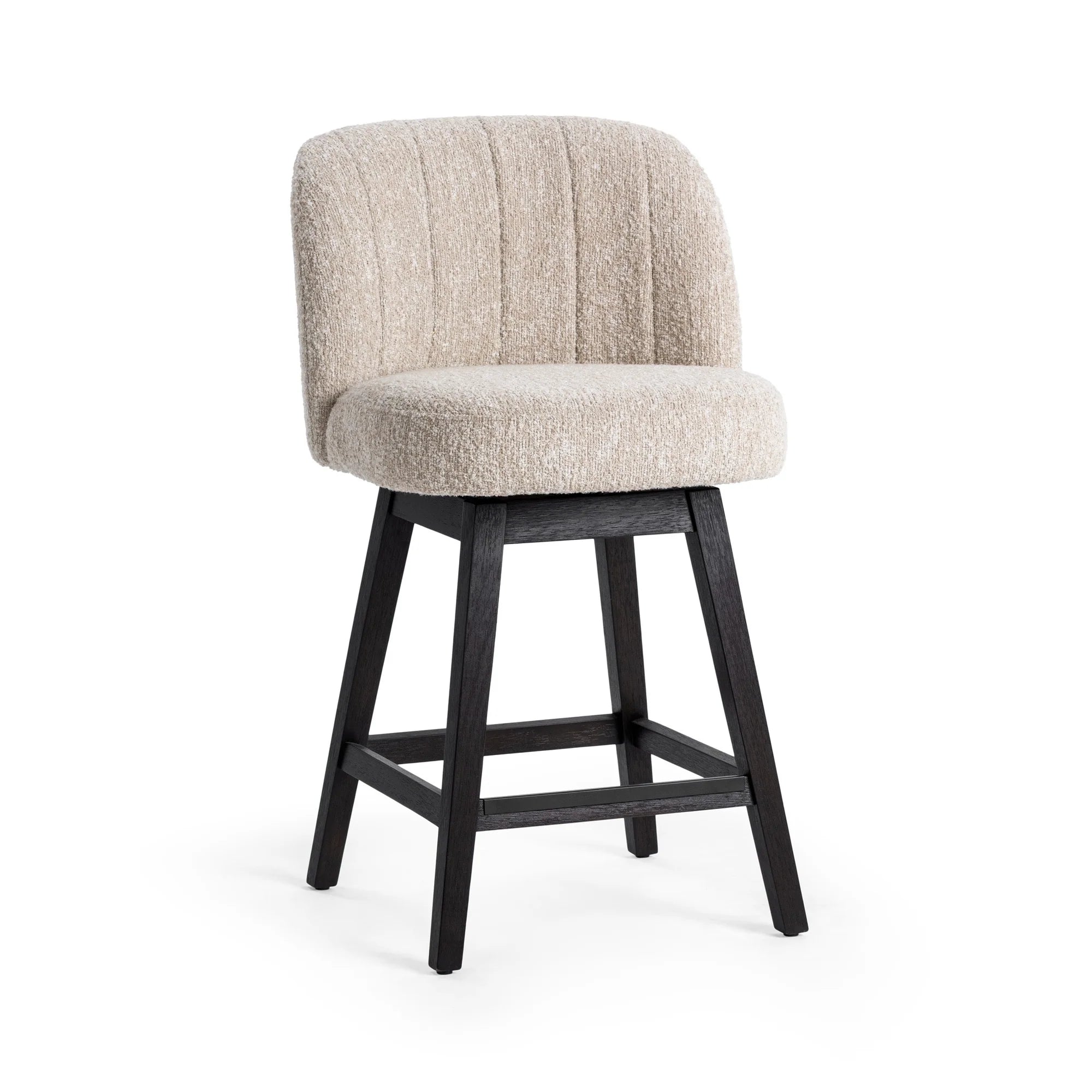 Dutton Swivel Counter Stool - Sandy Cream
