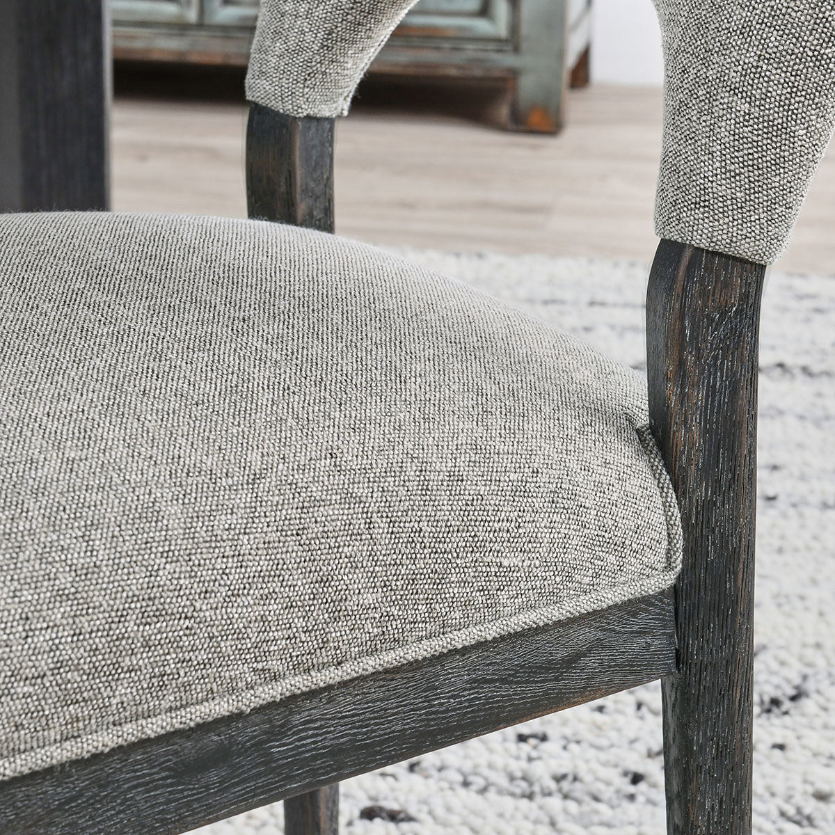 Amaya Oak Dining Chair - Gray