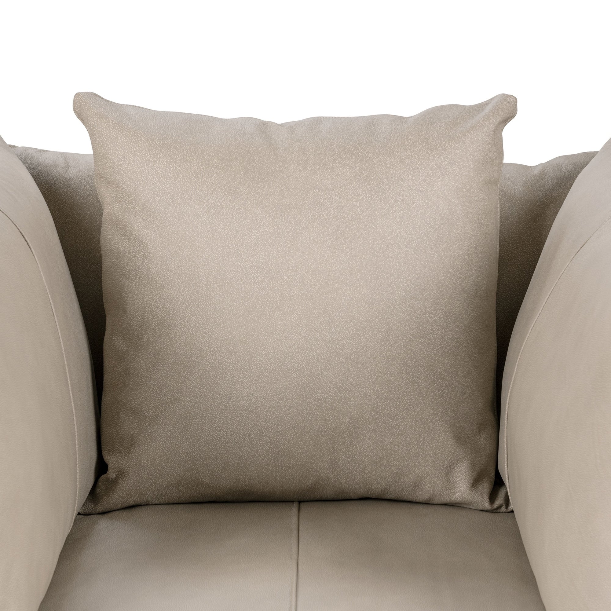 Jettson 46" Top Grain Leather Swivel Chair - Sand Cloud