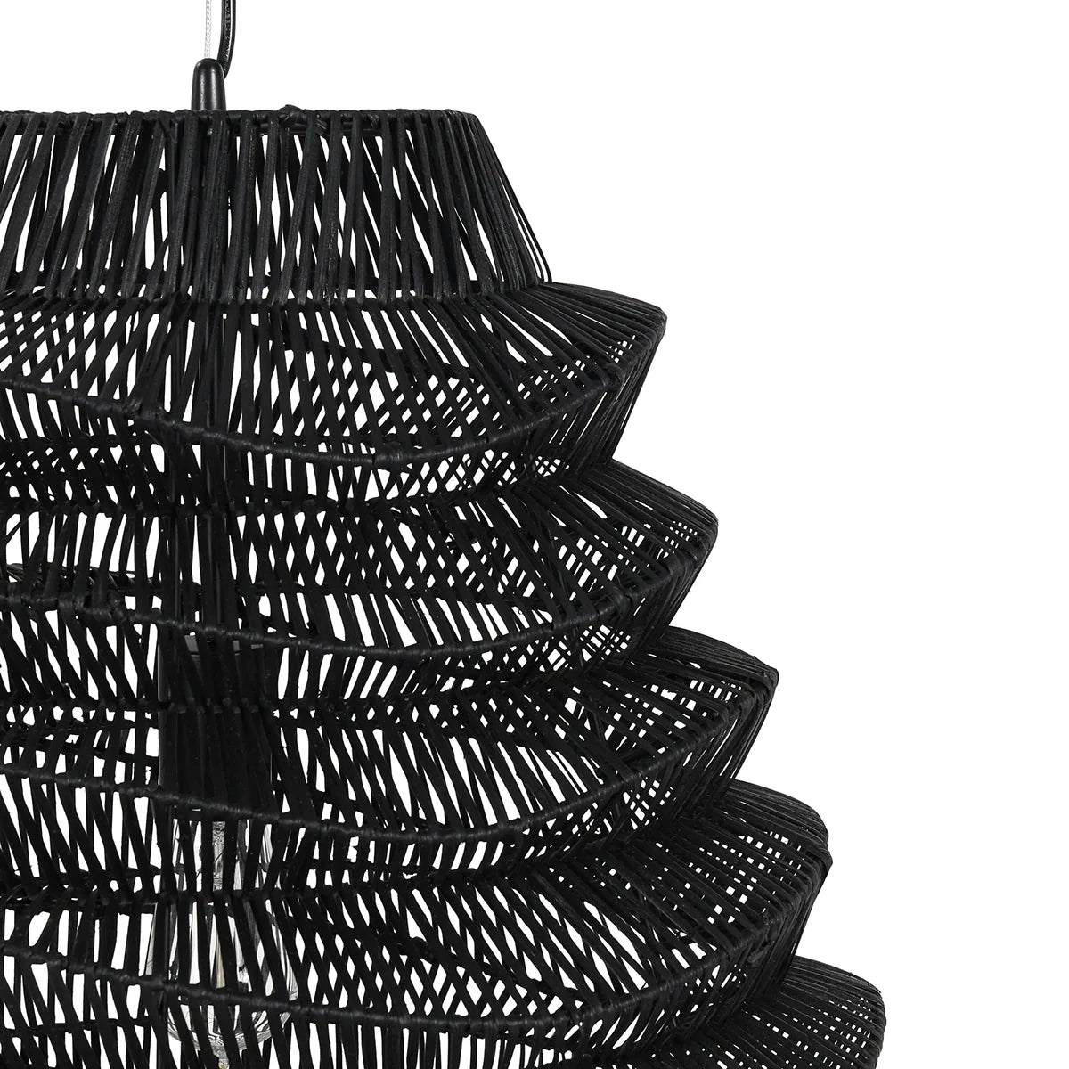 Raven 19" Iron Chandelier - Black