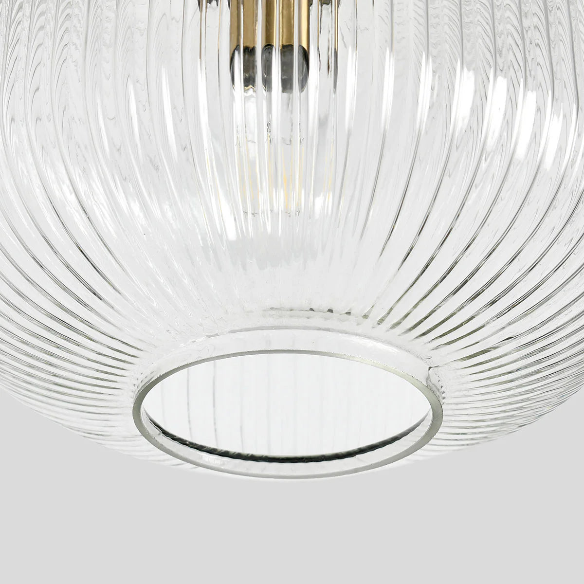 Maximilian 12" Glass Pendant - Glass + Matte Black