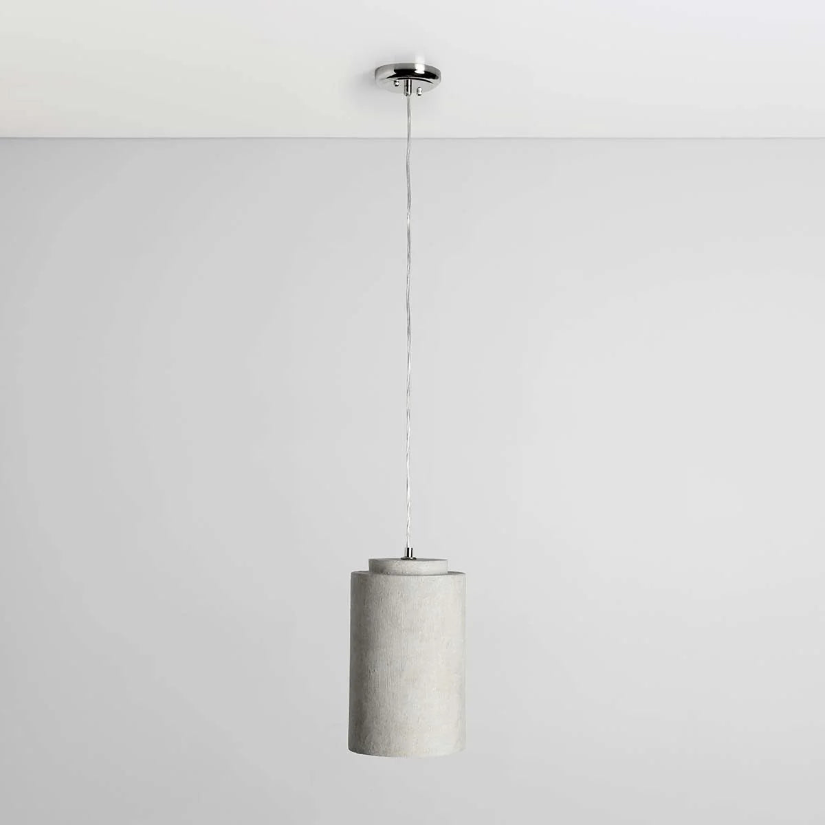 Archie 8" Concrete Pendant - Light Grey