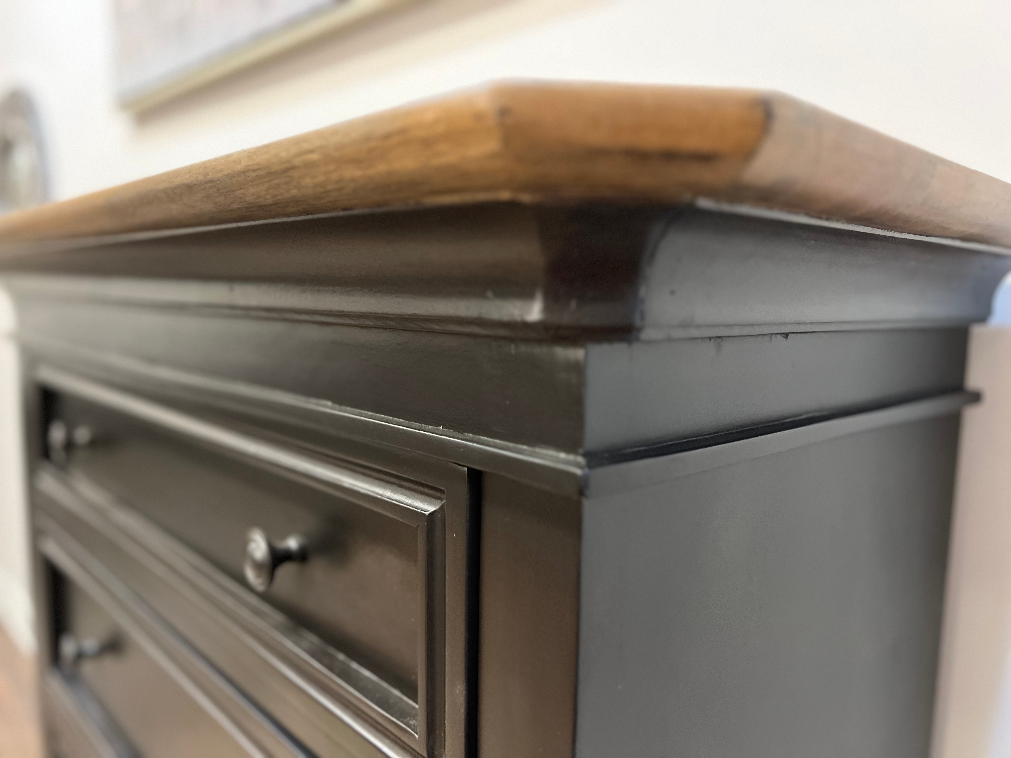 Franklin 42" 5 Drawer Chest - Espresso + Washed Natural