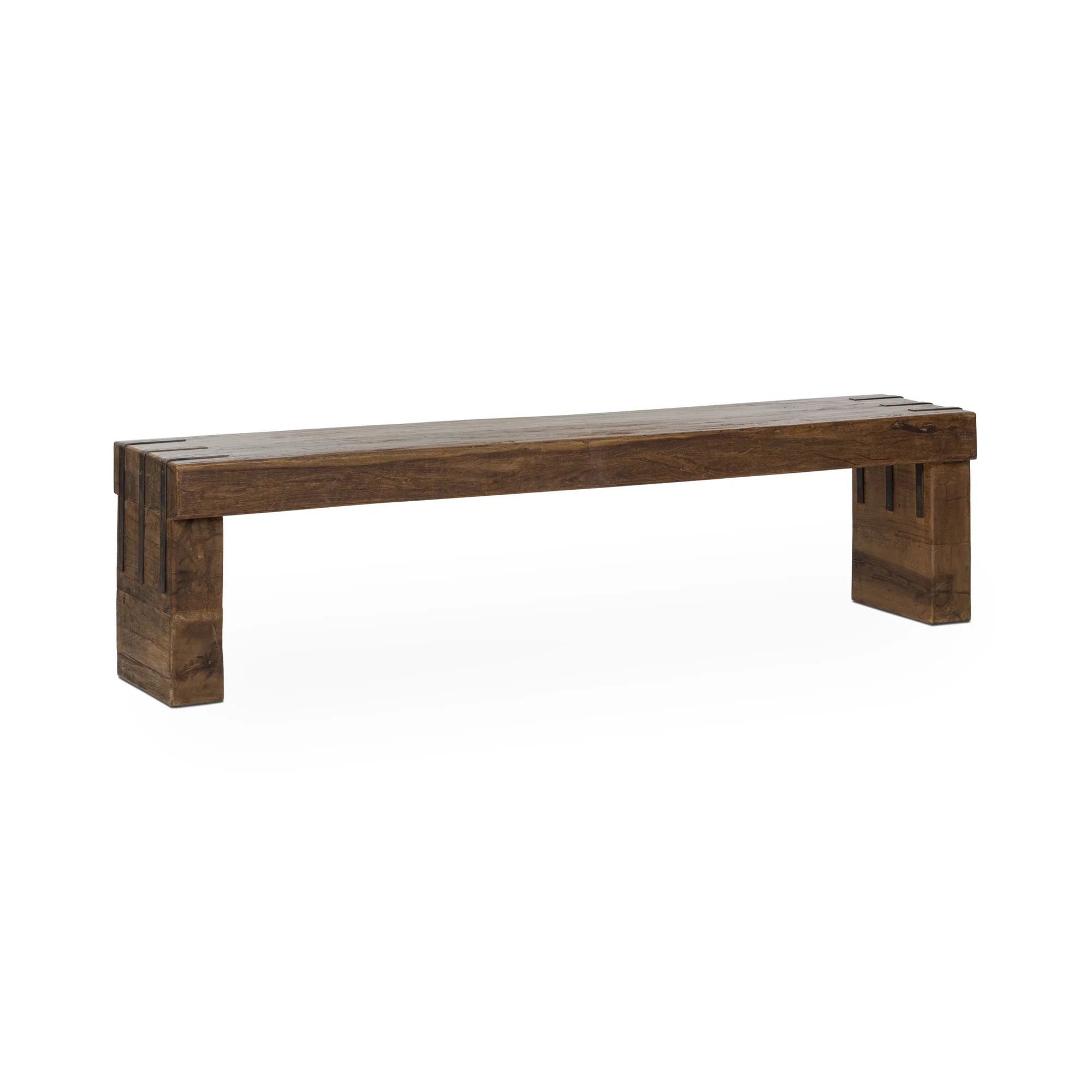 Shania 72" Reclaimed Wood Bench - Natural
