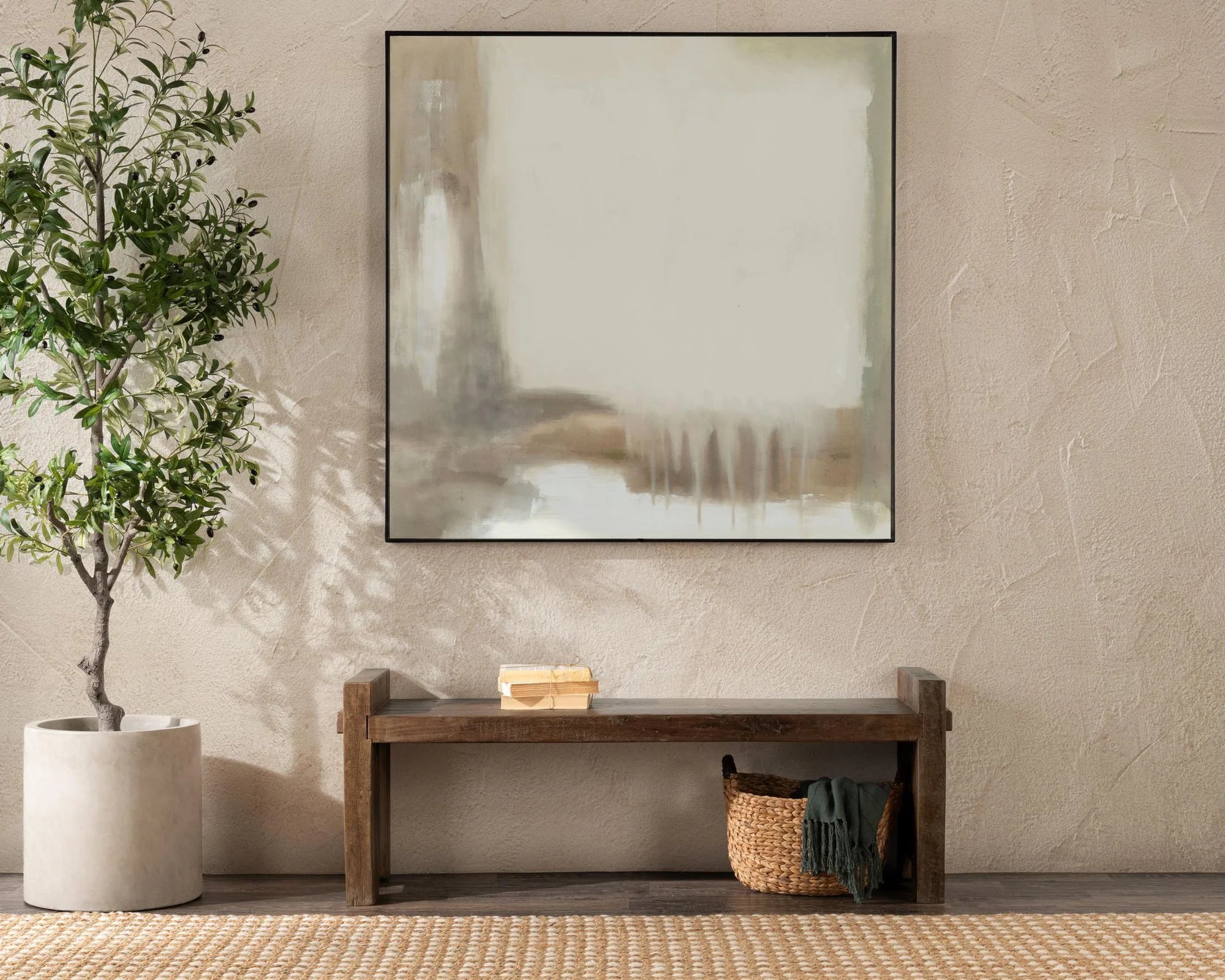 Charlize 56" Reclaimed Wood Bench - Natural