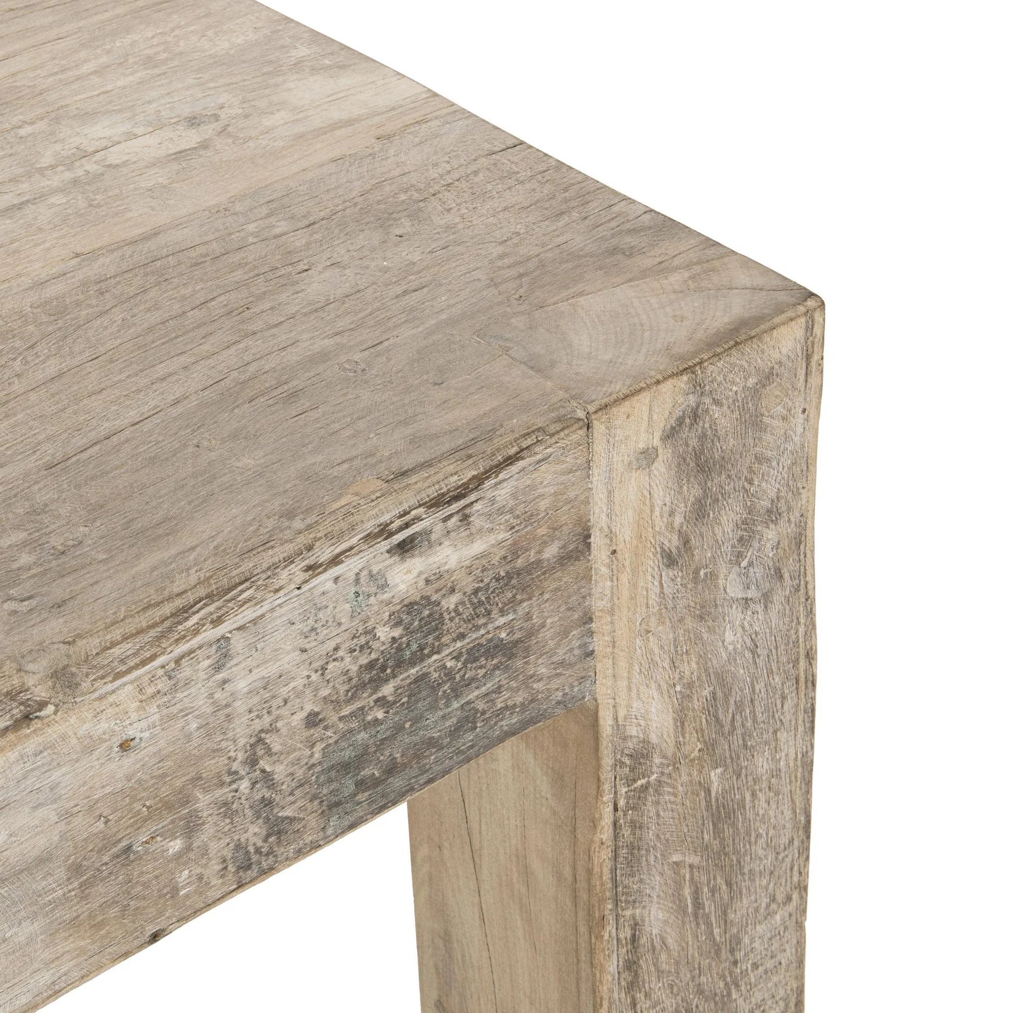 Leon 23" Reclaimed Oak End Table - Light Natural