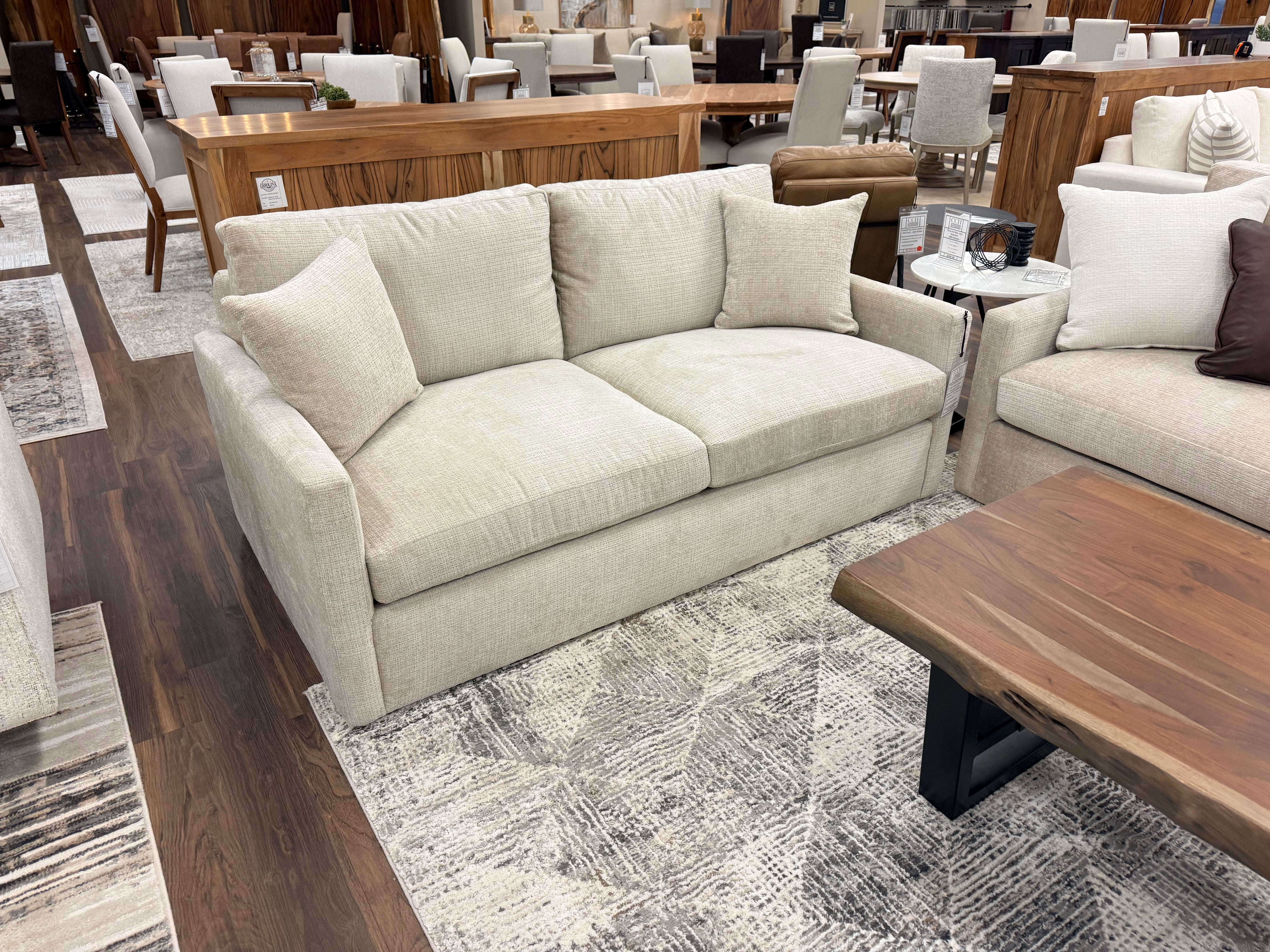 Ethan Quick Ship 71" 2 Trillium Cushion Loveseat - Performance Chenille