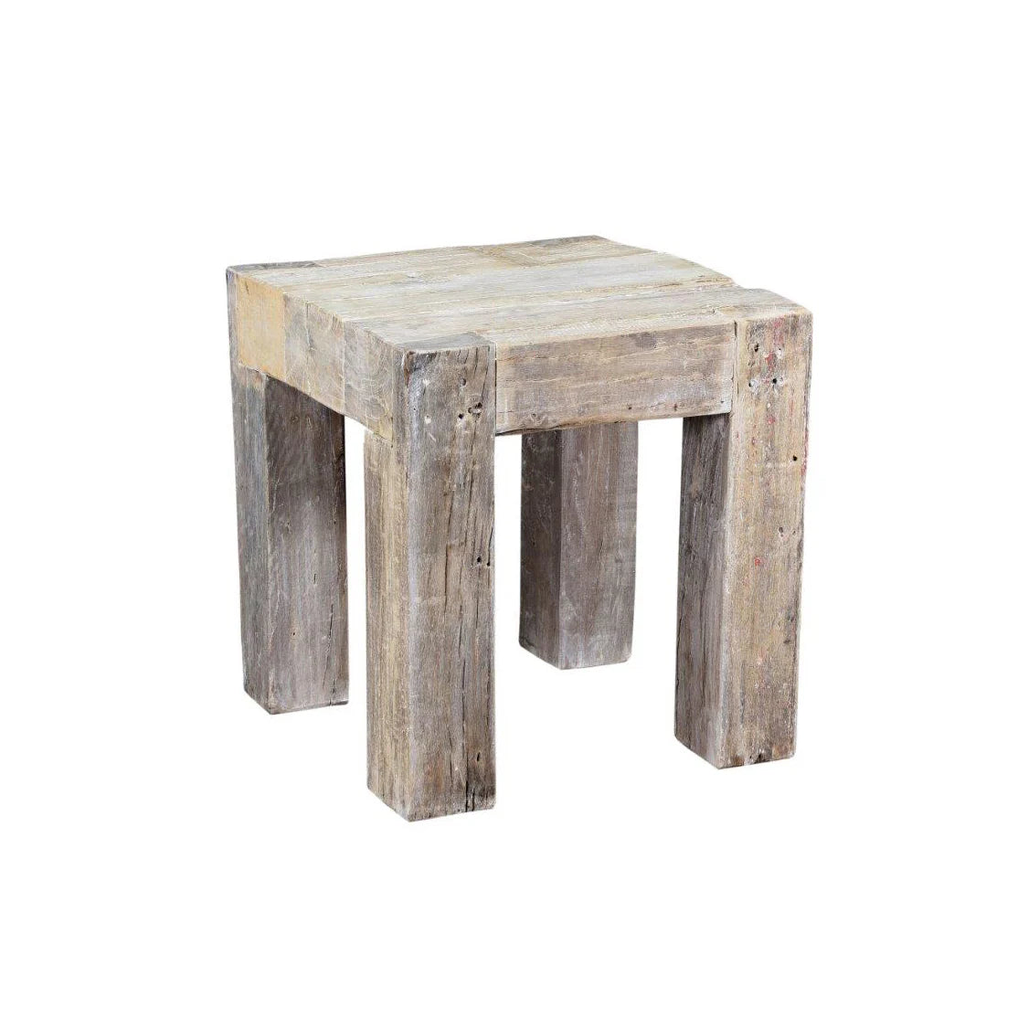 Leon 23" Reclaimed Oak End Table - Light Natural