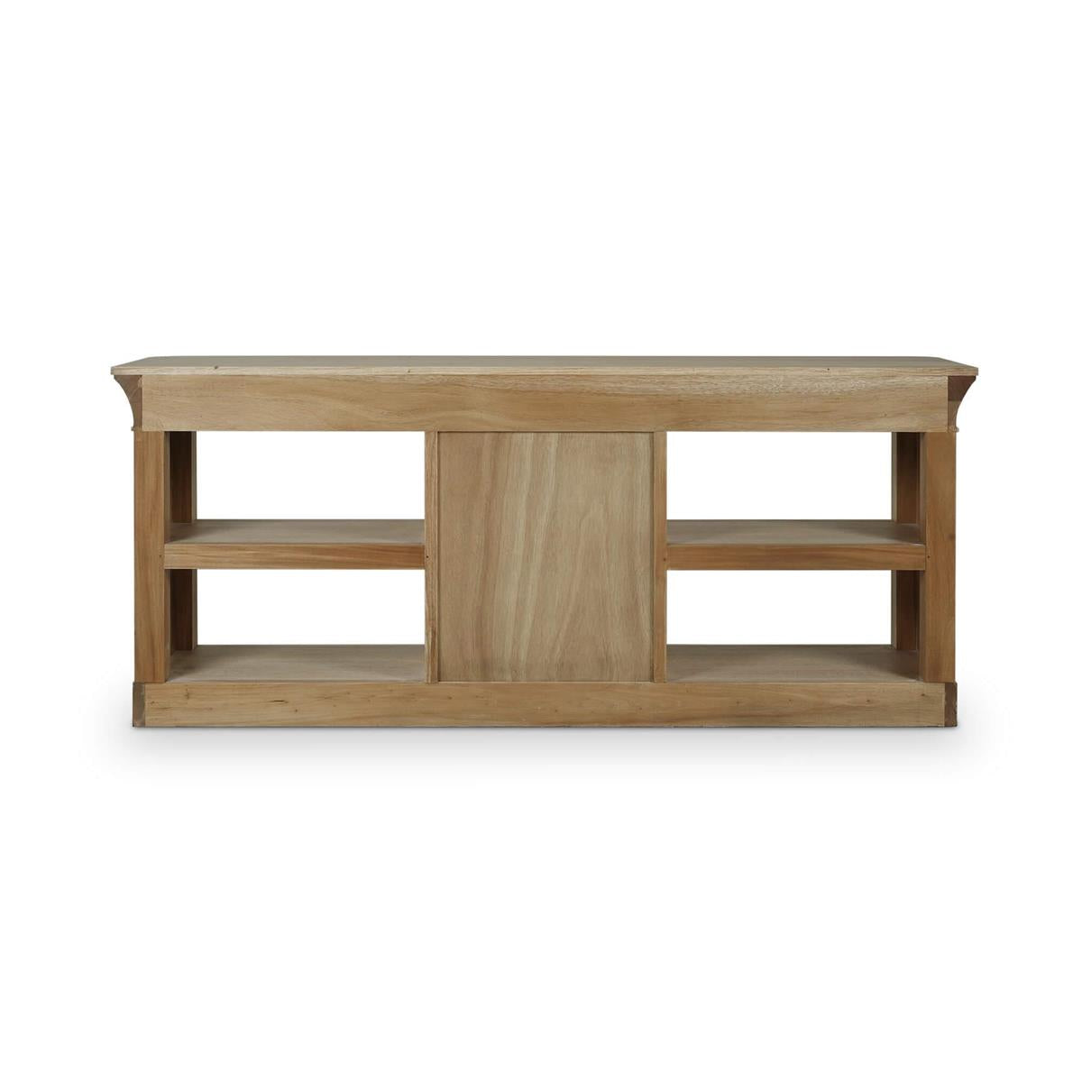 Jeri 79" 5 Drawer Mahogany Console Table - Fruitwood