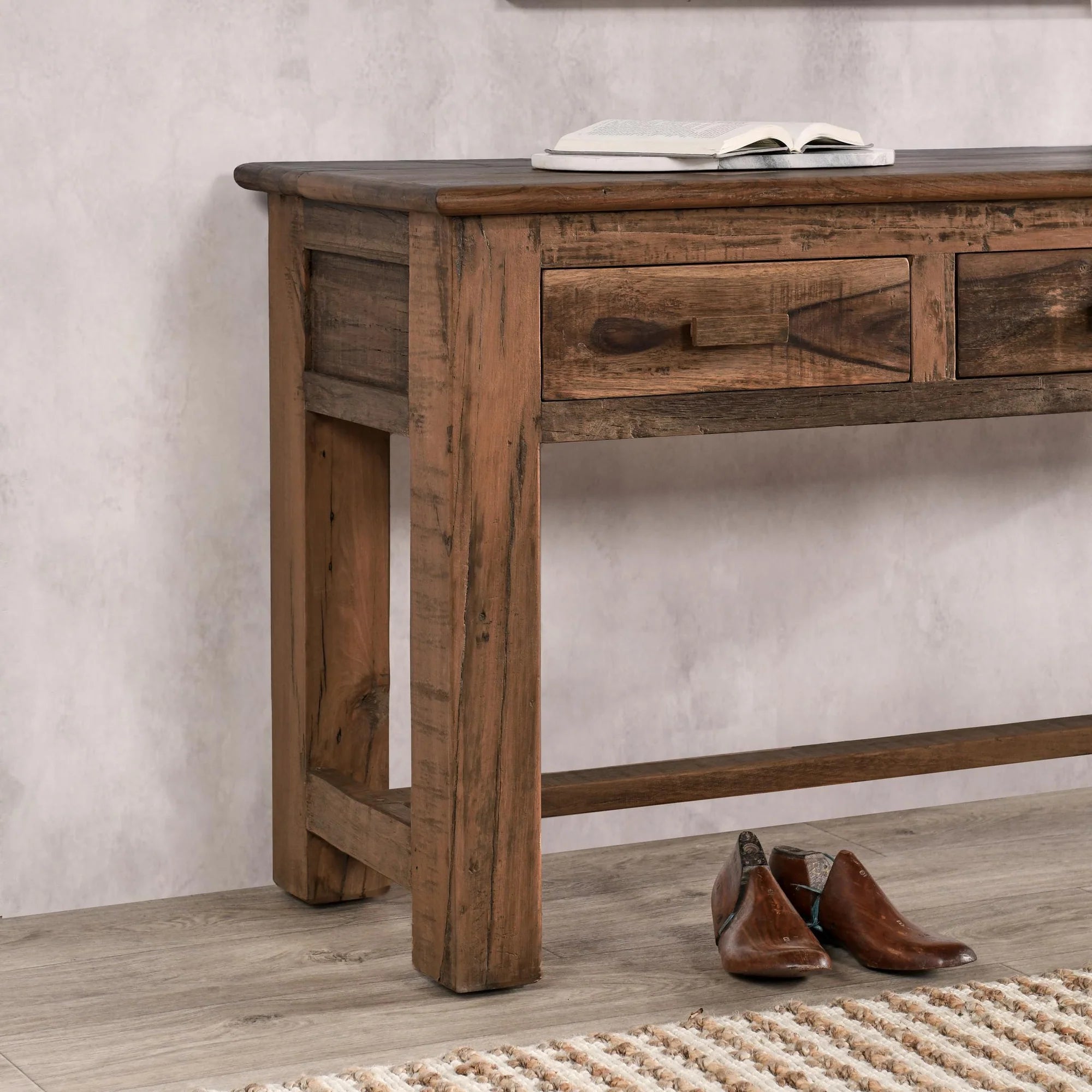 Cyprus 62" 3 Drawer Console Table - Natural