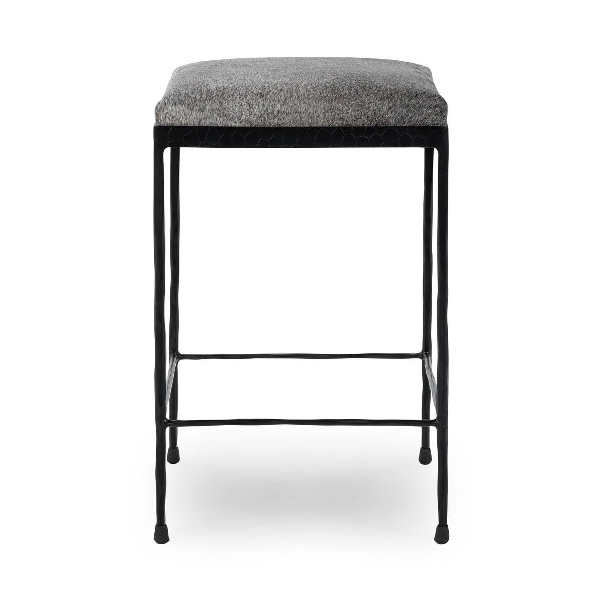 Bodica Hide 26" Counter Stool - Sparrow Gray