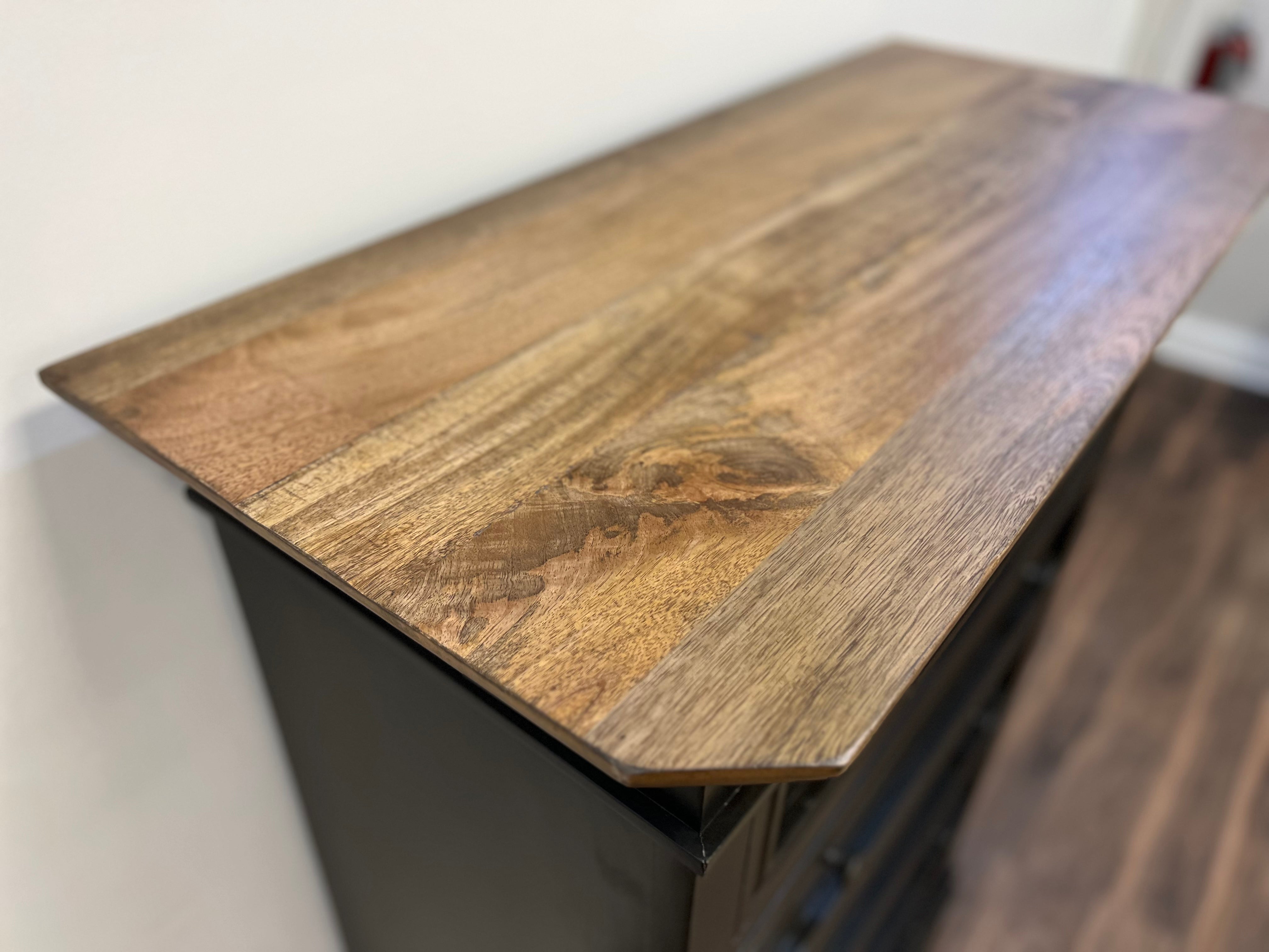 Franklin 42" 5 Drawer Chest - Espresso + Washed Natural