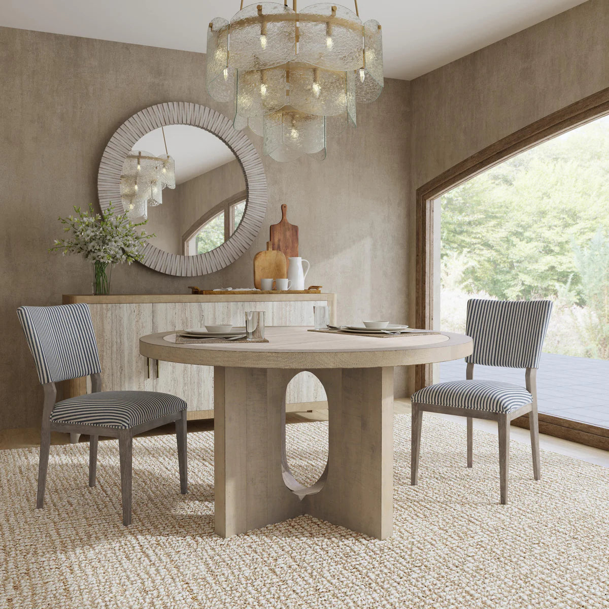 Kimia 55" Round Dining Table - Natural