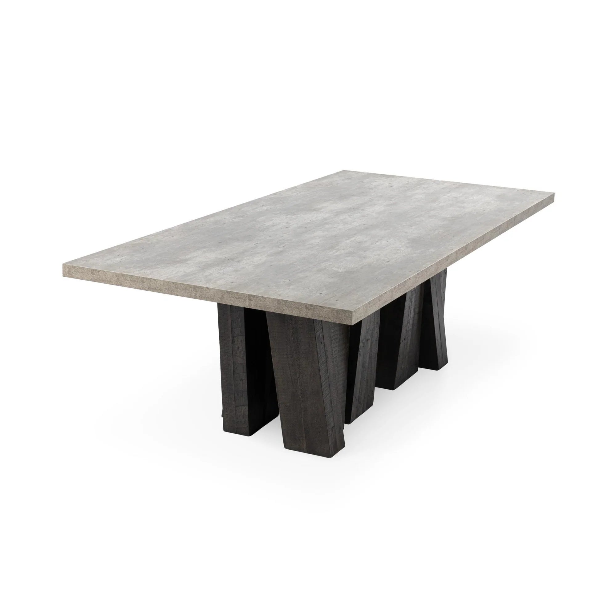 Kindra 94" Rectangle Dining Table - Olive Brown/Antique Gray