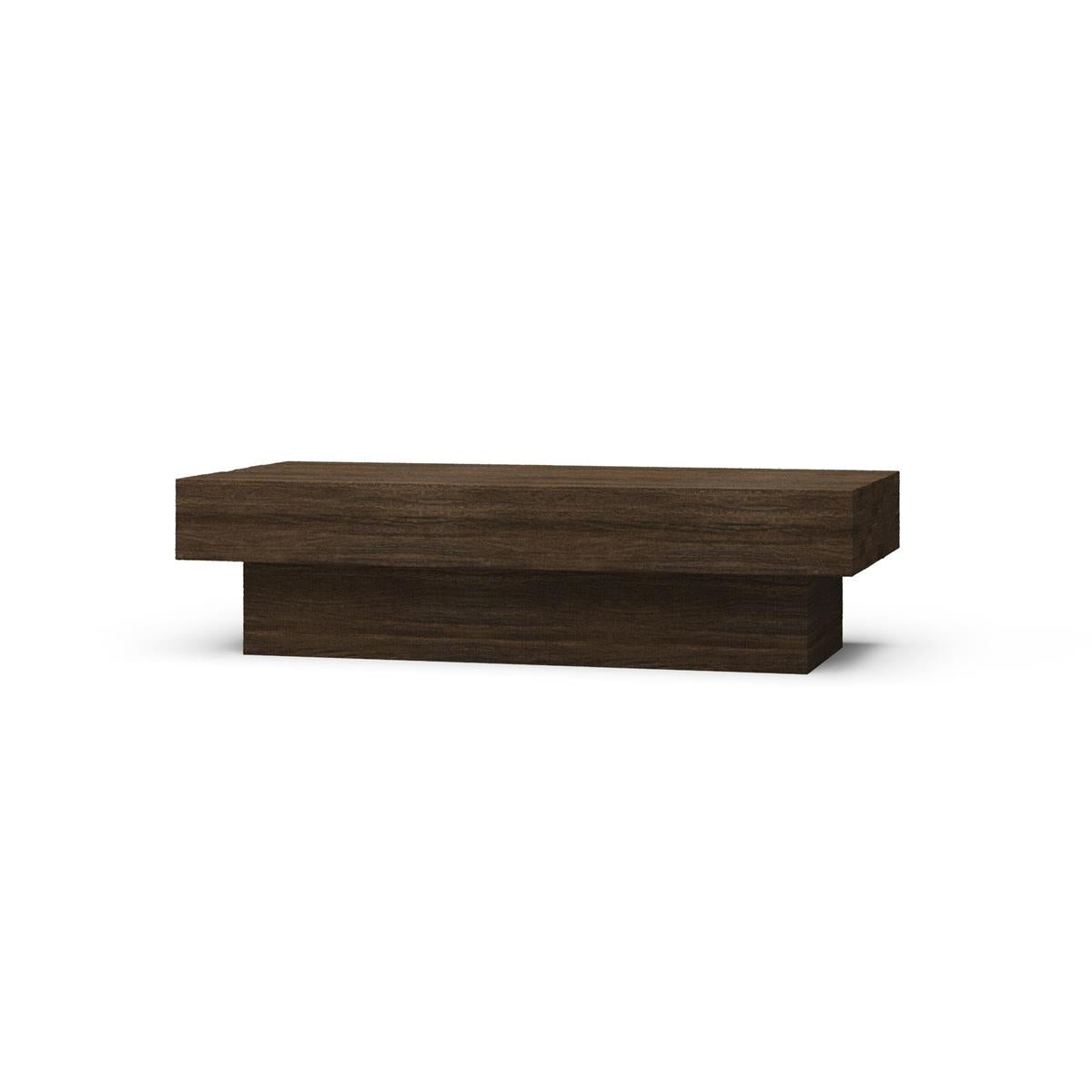 Zoya 67" Mahogany Coffee Table - Tuscan Brown