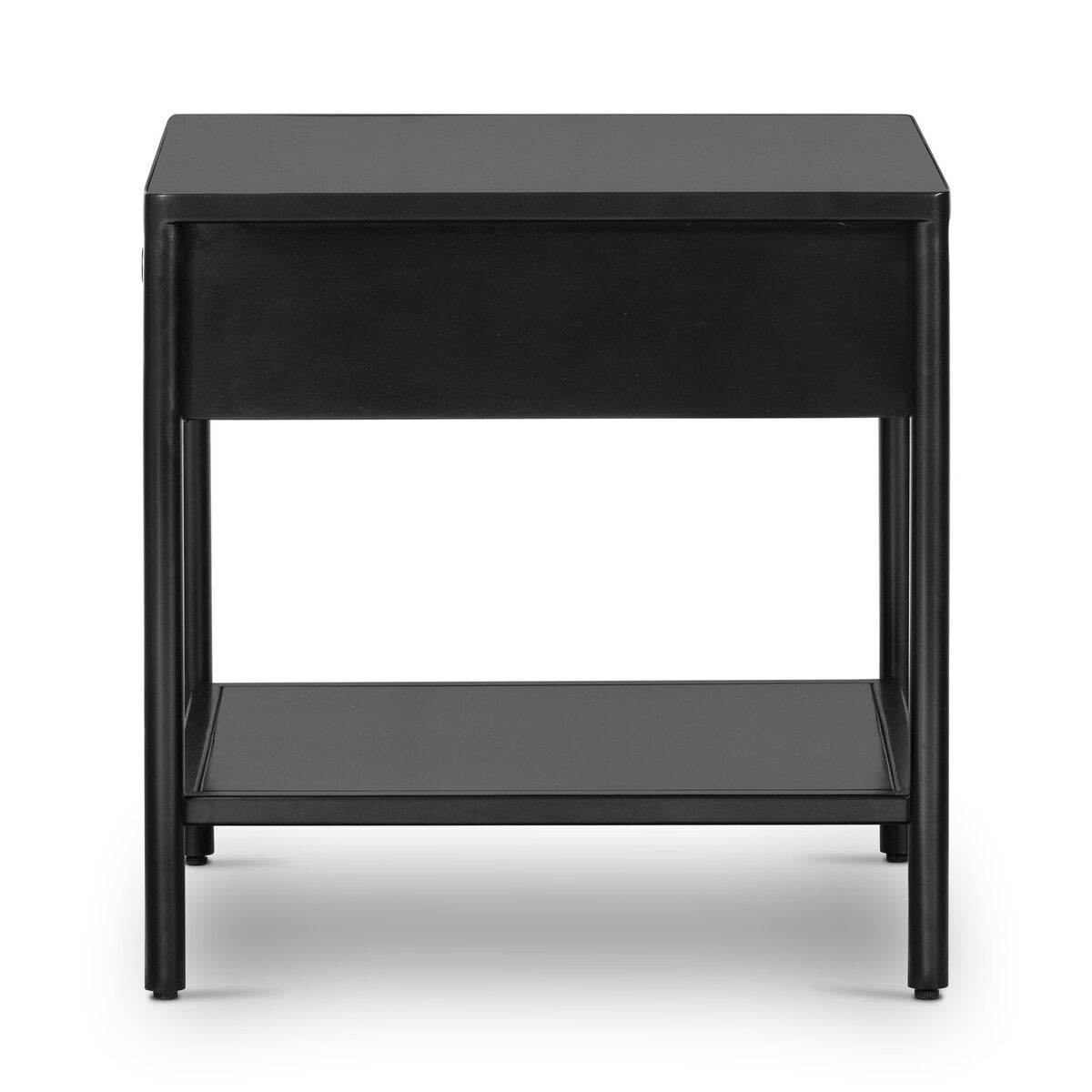 Ellington 22" End Table - Black Iron + Bronze