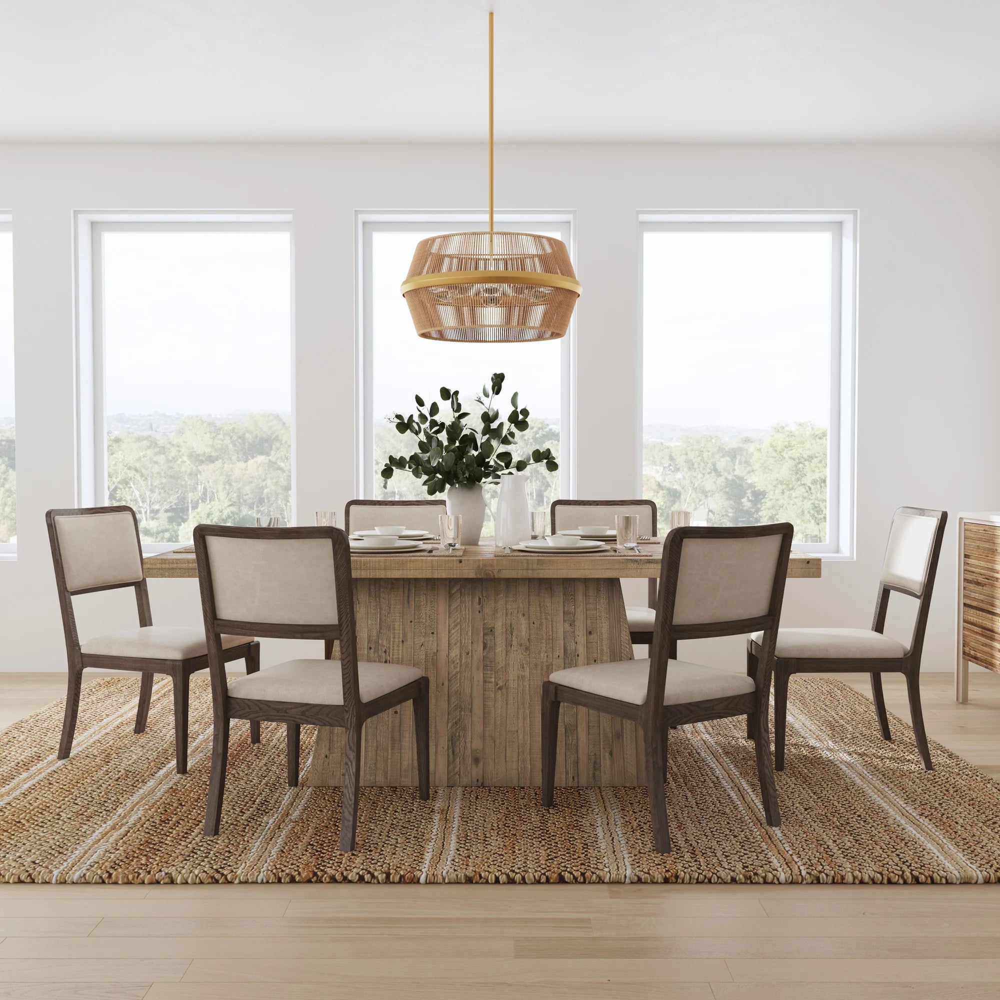 Teagan 84" Rectangular Dining Table - Natural