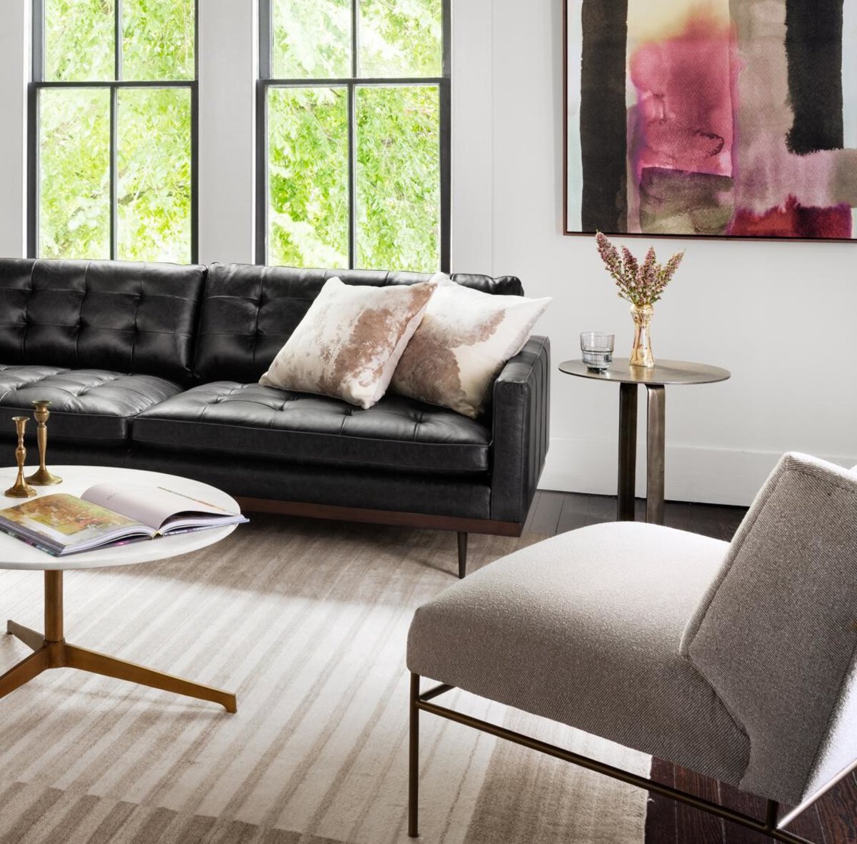 Douglas 18" Outdoor Aluminum End Table - Aged Bronze