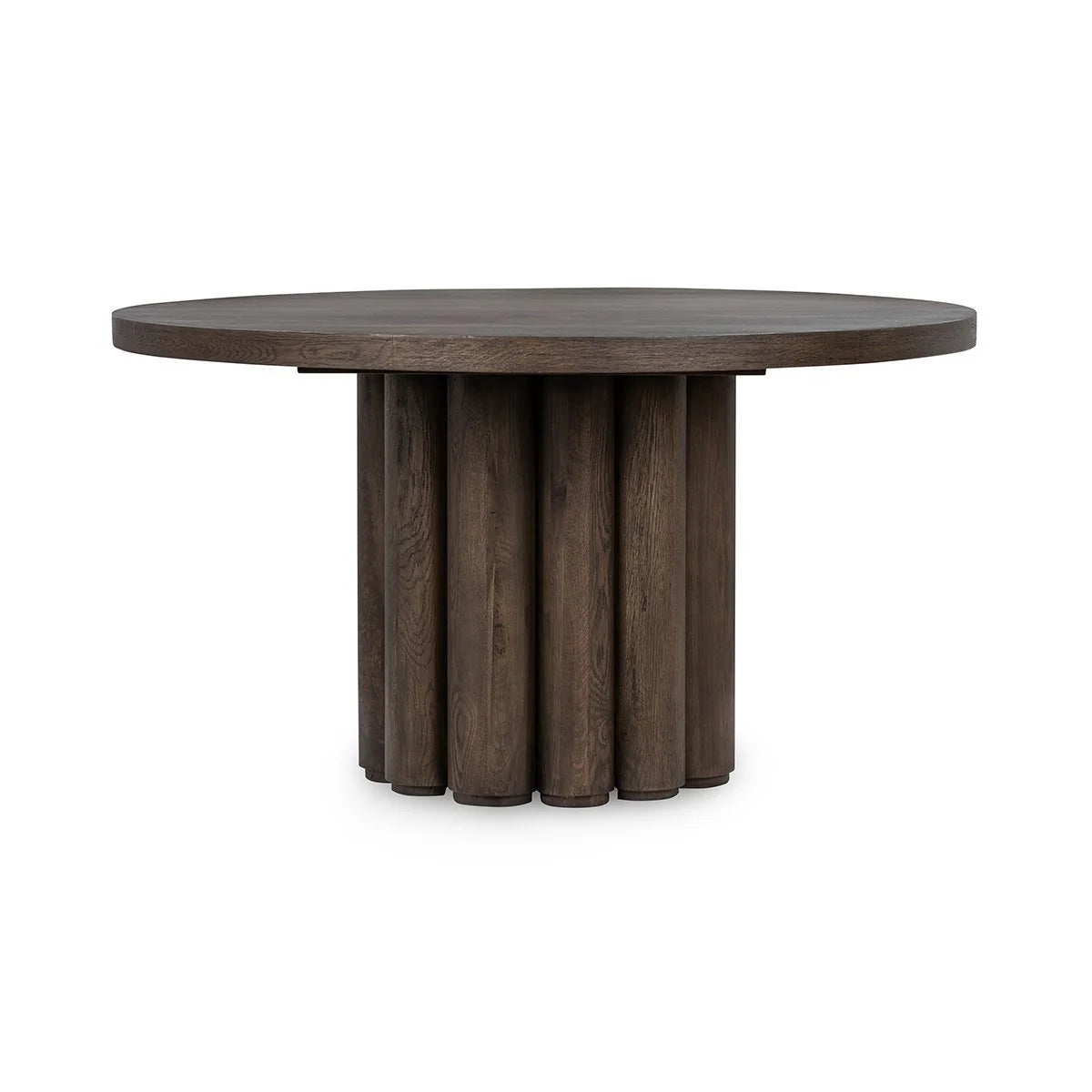 Timber 55" Round Dining Table - Toasted Brown