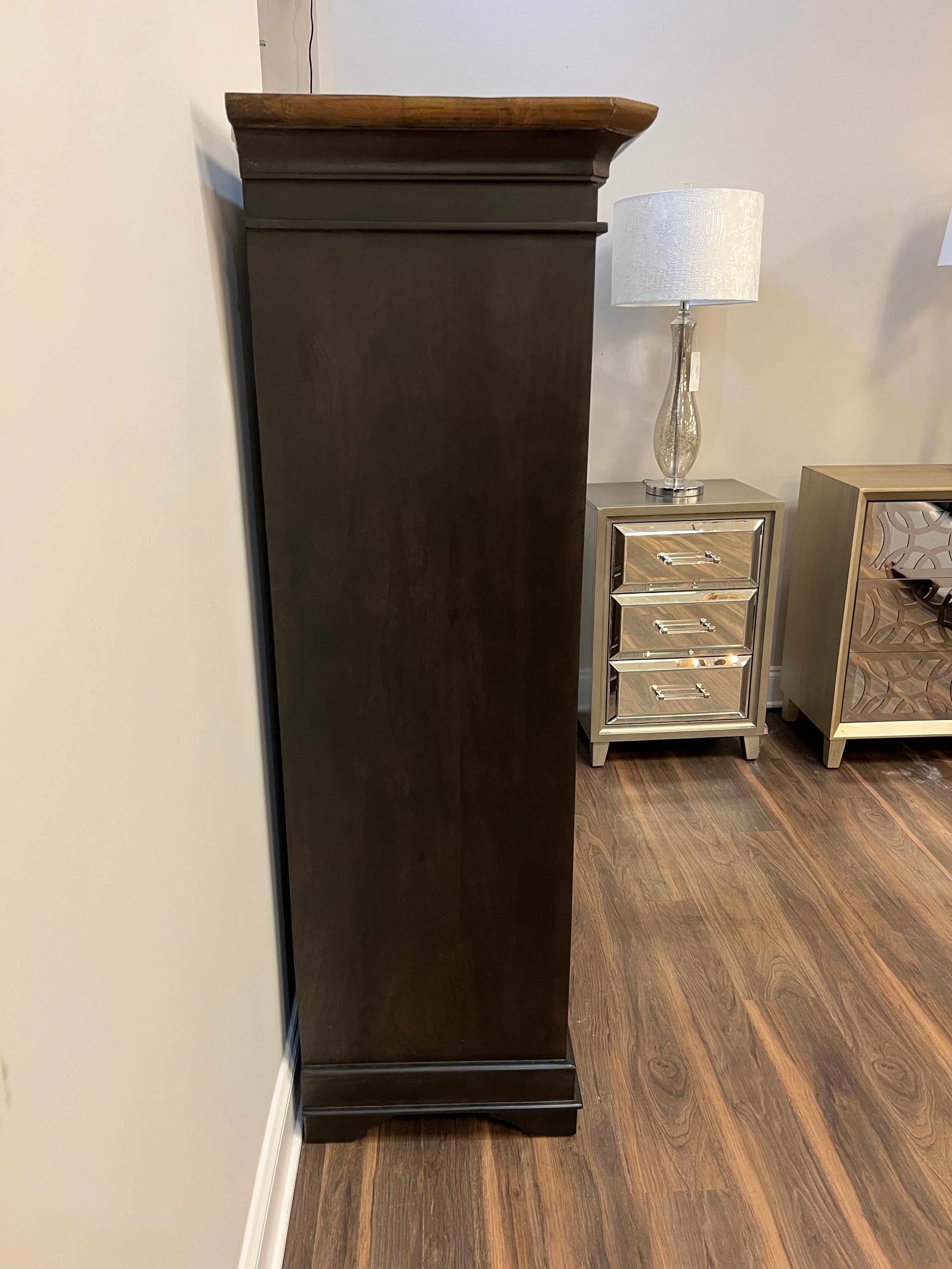 Franklin 42" 5 Drawer Chest - Espresso + Washed Natural