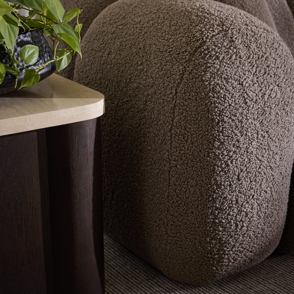 Nuala 100" Bench Cushion Sofa - Mocha Moreno