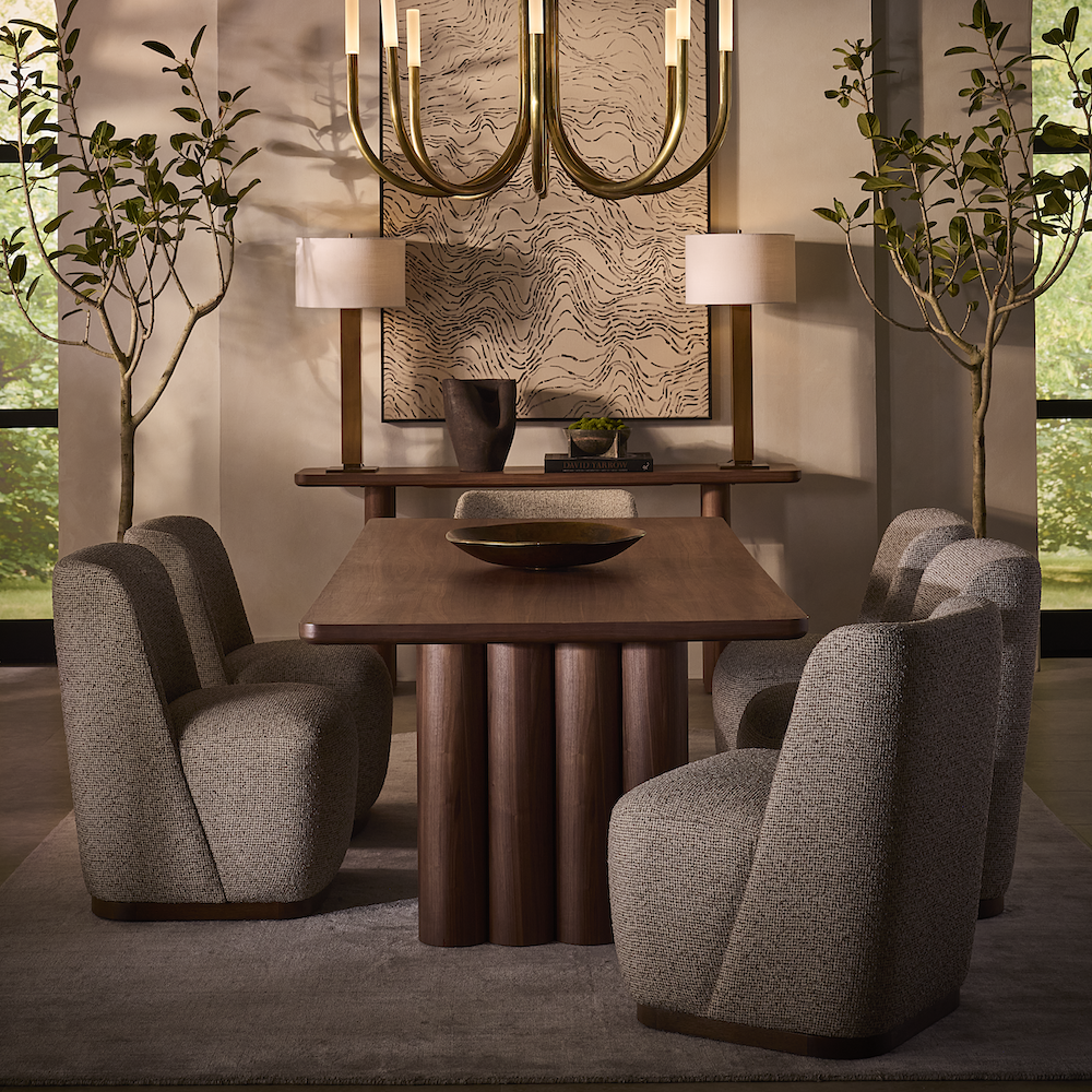 Finch 96" Walnut Dining Table - Walnut