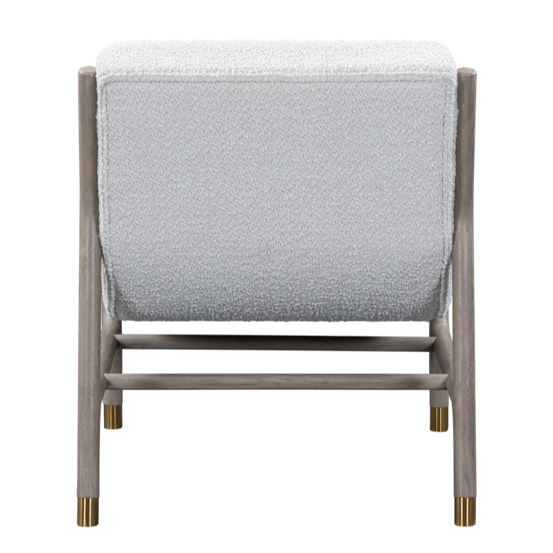 Saskia 28" Performance Occasional Chair - Stone + Snow Drift