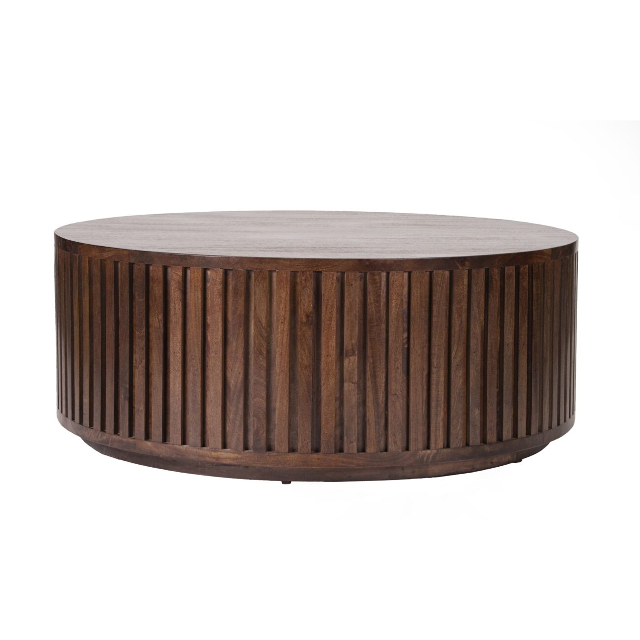 Brayden 44" Round Coffee Table - Modern Mocha