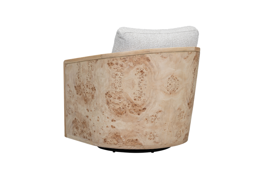 Hana 30" Occasional Swivel Chair- Highland Smoke