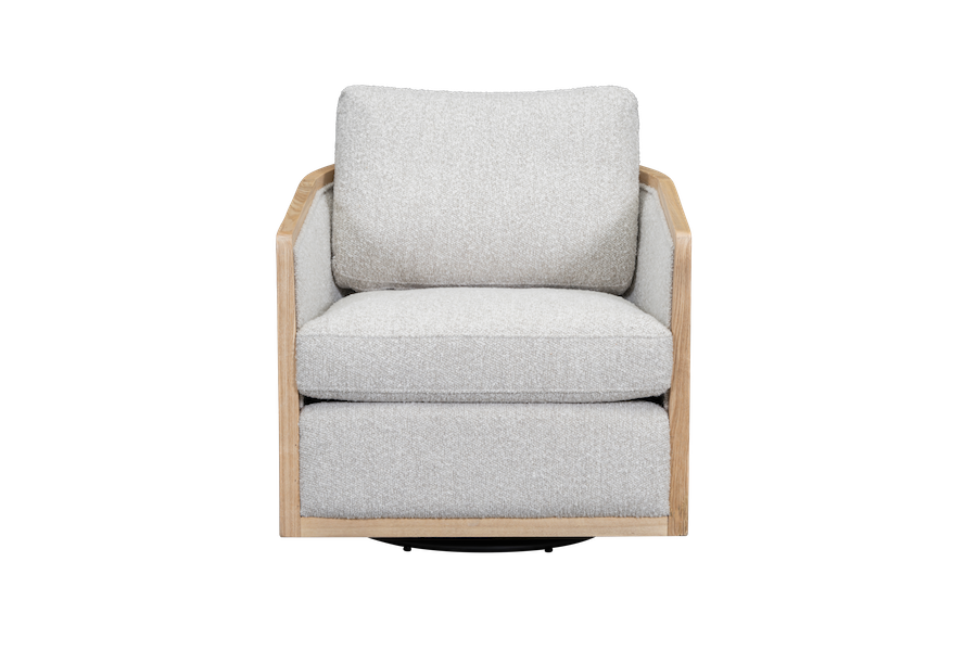 Hana 30" Occasional Swivel Chair- Highland Smoke