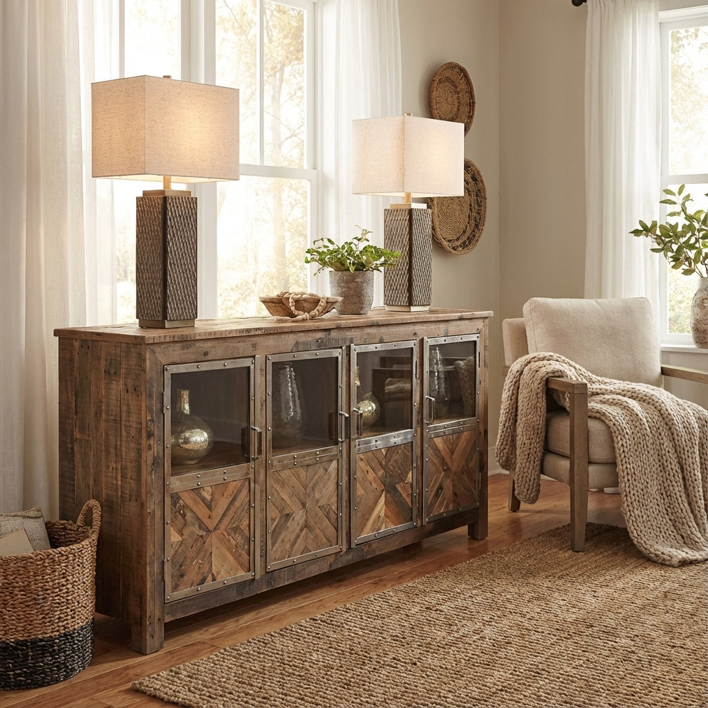 Ayrshire 80" Railroad Tie Sideboard