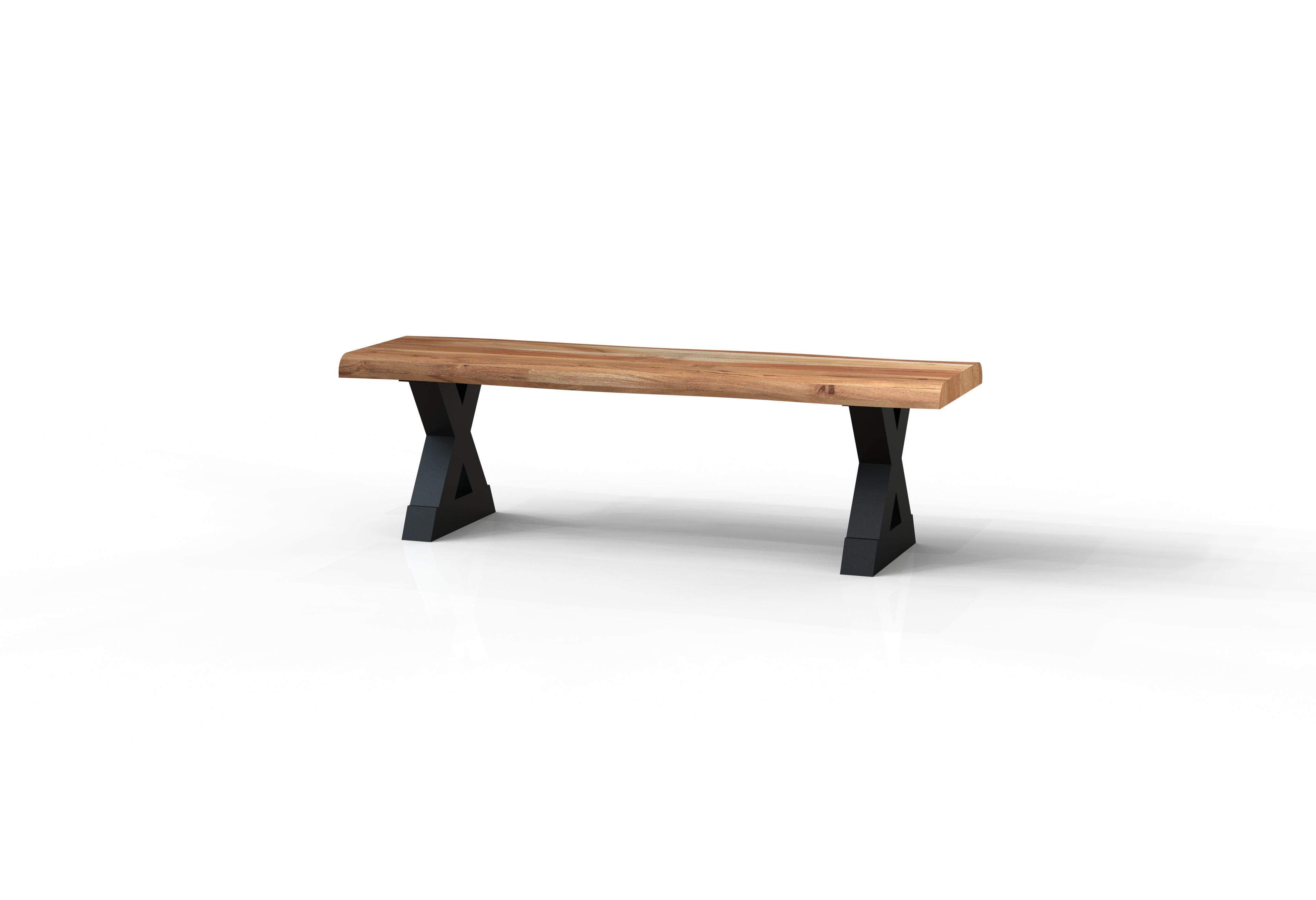 Malcolm Acacia Live Edge Dining Bench - Natural