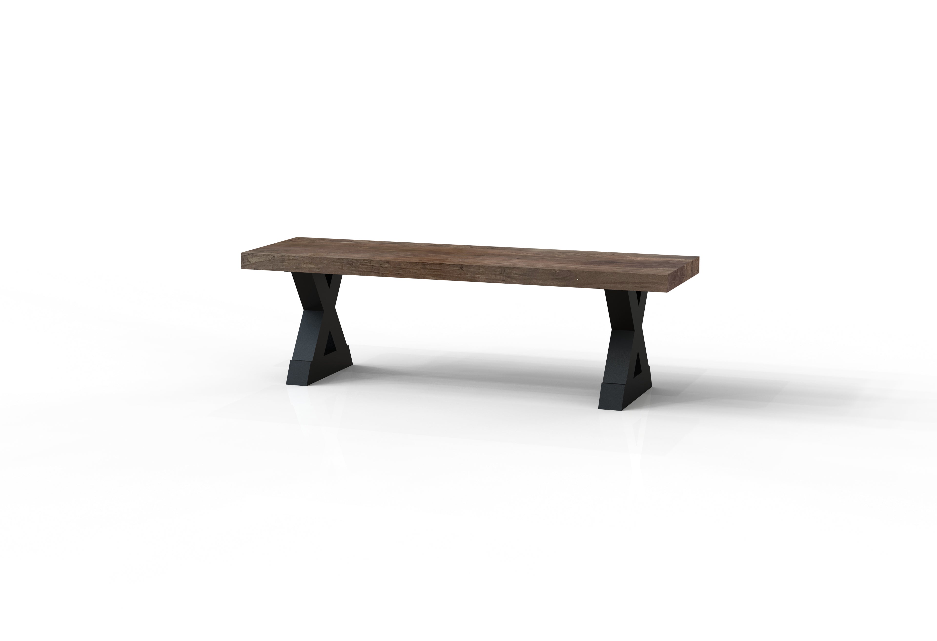 Maxwell 60" Acacia Dining Bench - Natural + Smoke