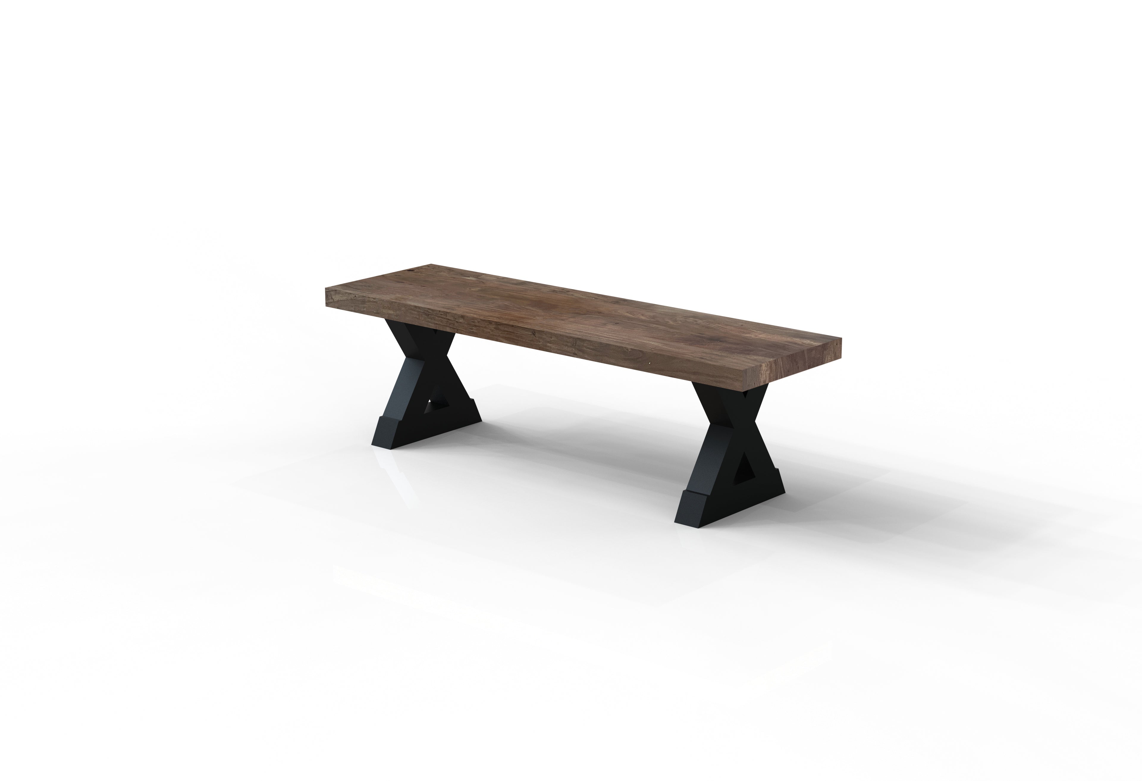 Maxwell 60" Acacia Dining Bench - Natural + Smoke