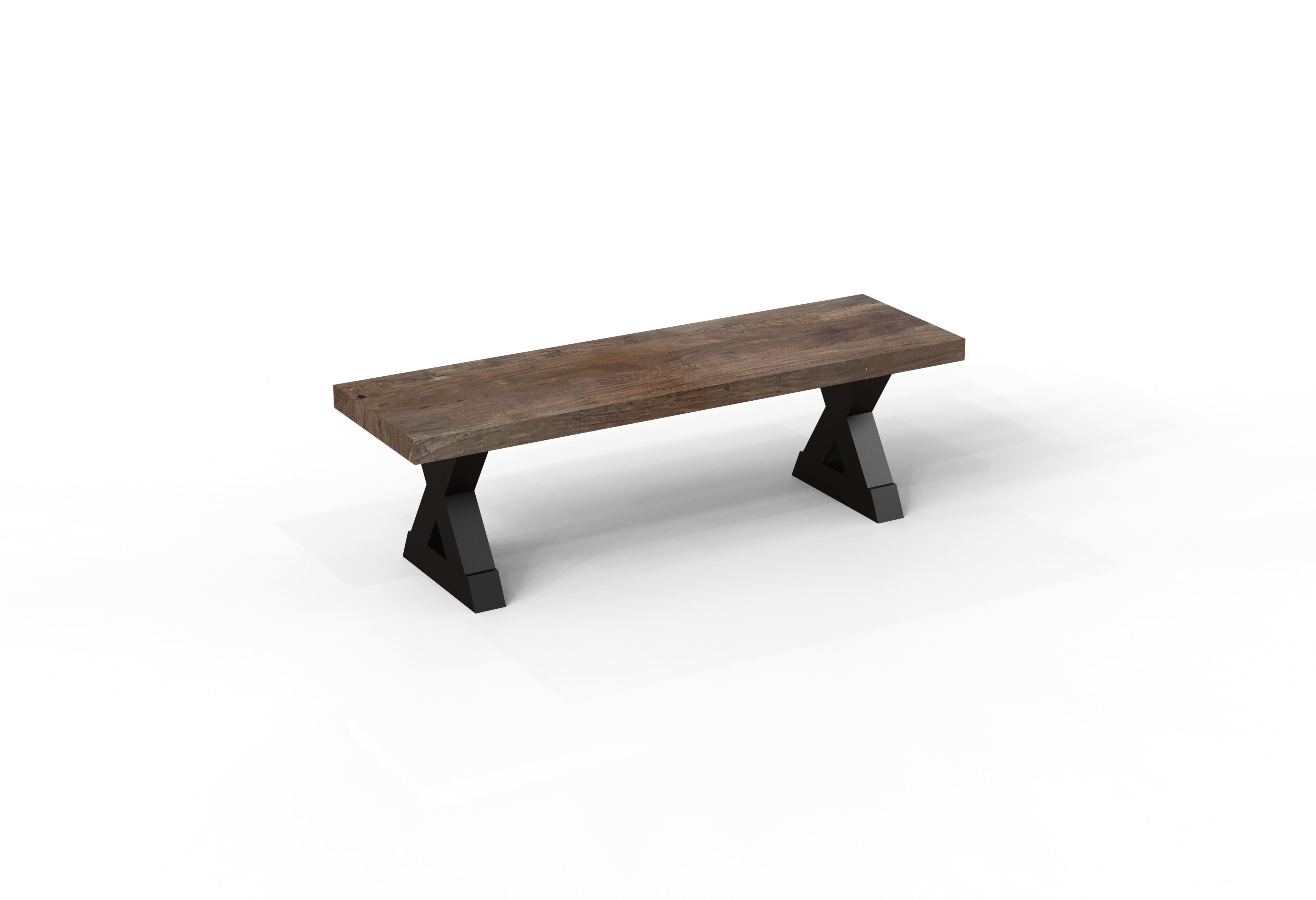 Maxwell 60" Acacia Dining Bench - Natural + Smoke