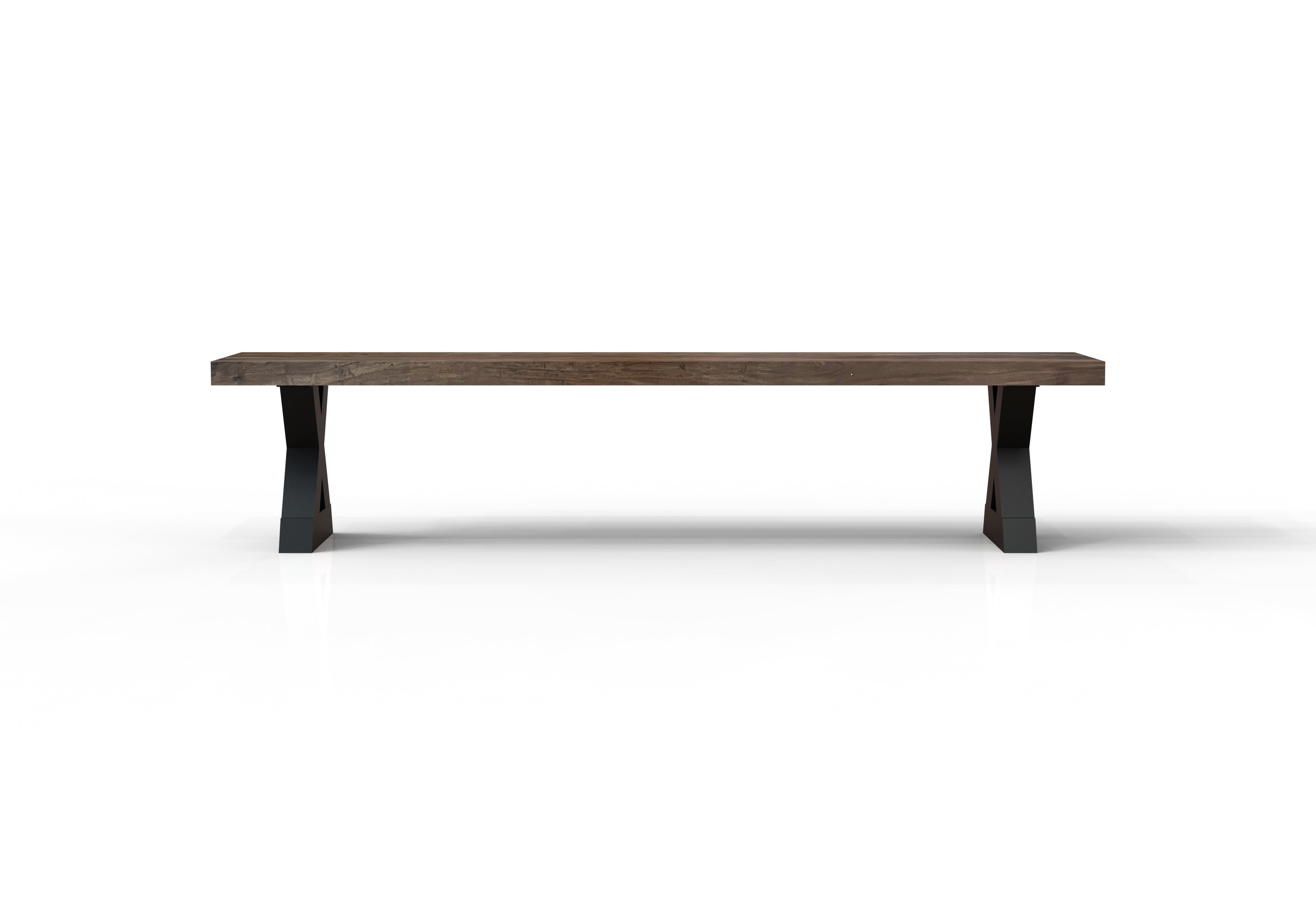 Maxwell 84" Acacia Dining Bench - Natural + Smoke