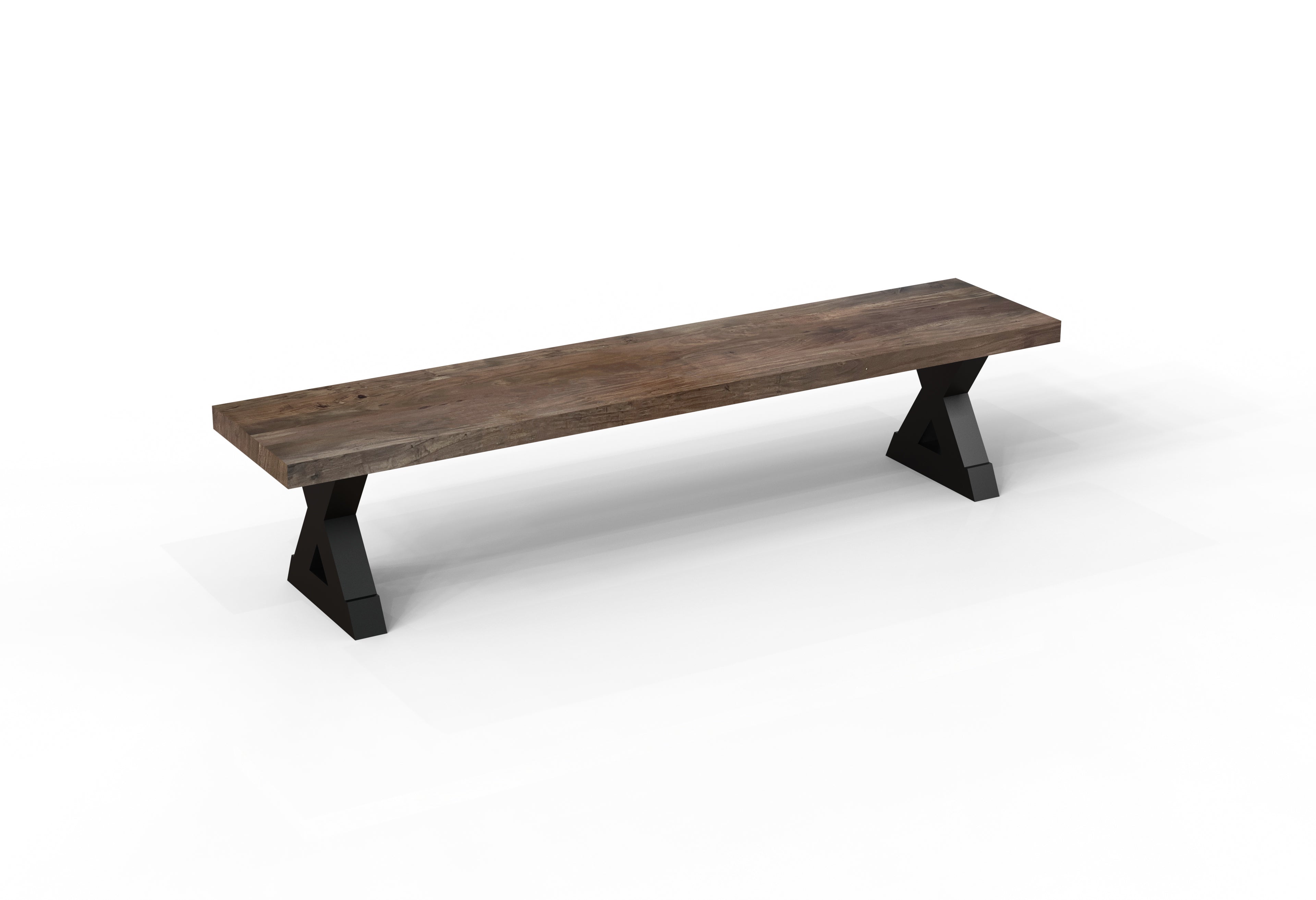 Maxwell 84" Acacia Dining Bench - Natural + Smoke