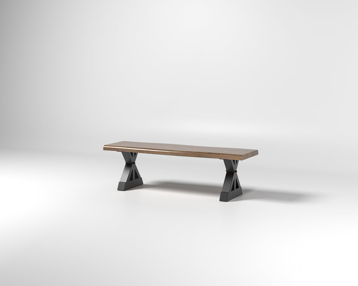 Nathan 60" Live Edge Dining Bench - Woodland