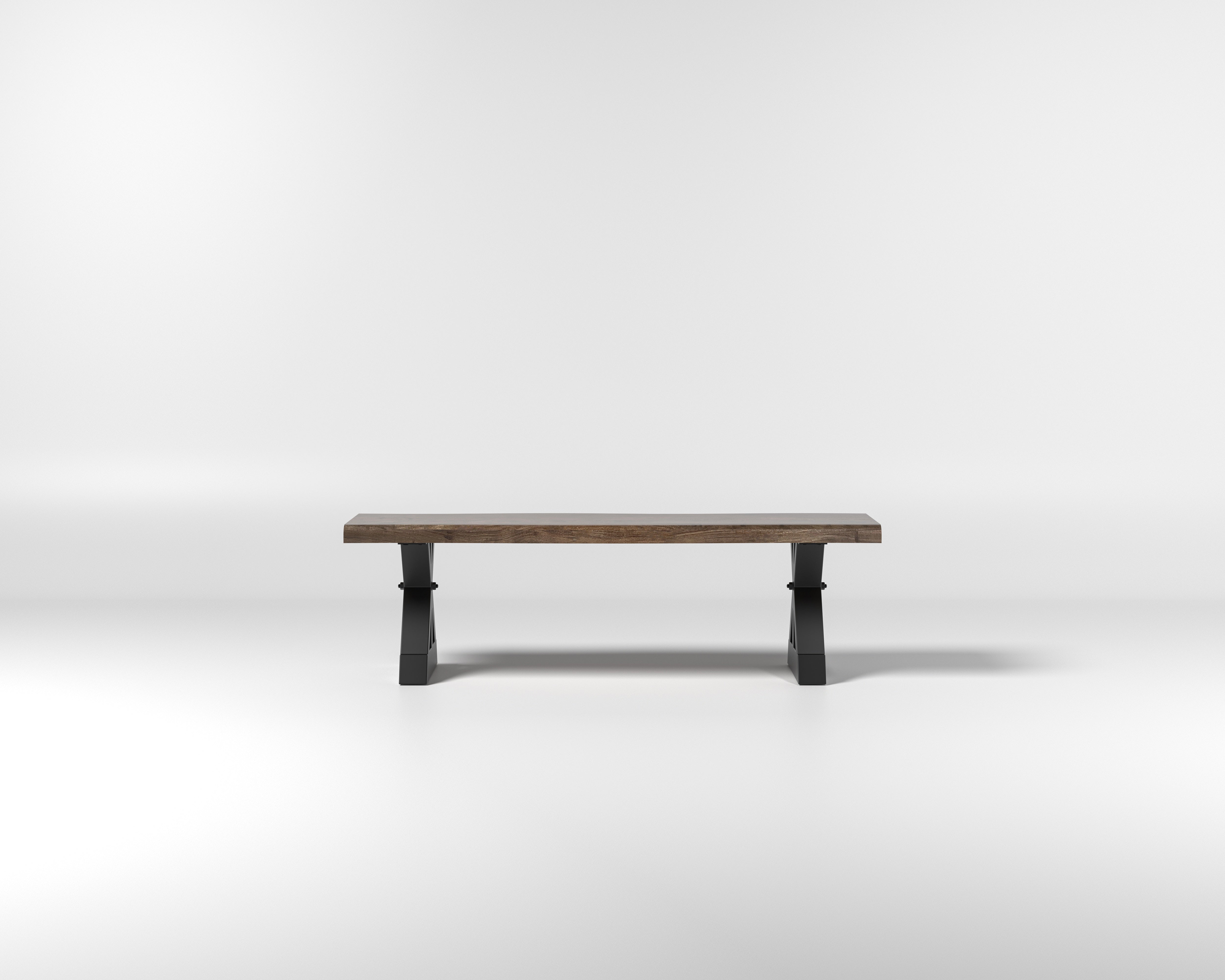 Nathan 60" Live Edge Dining Bench - Tempest